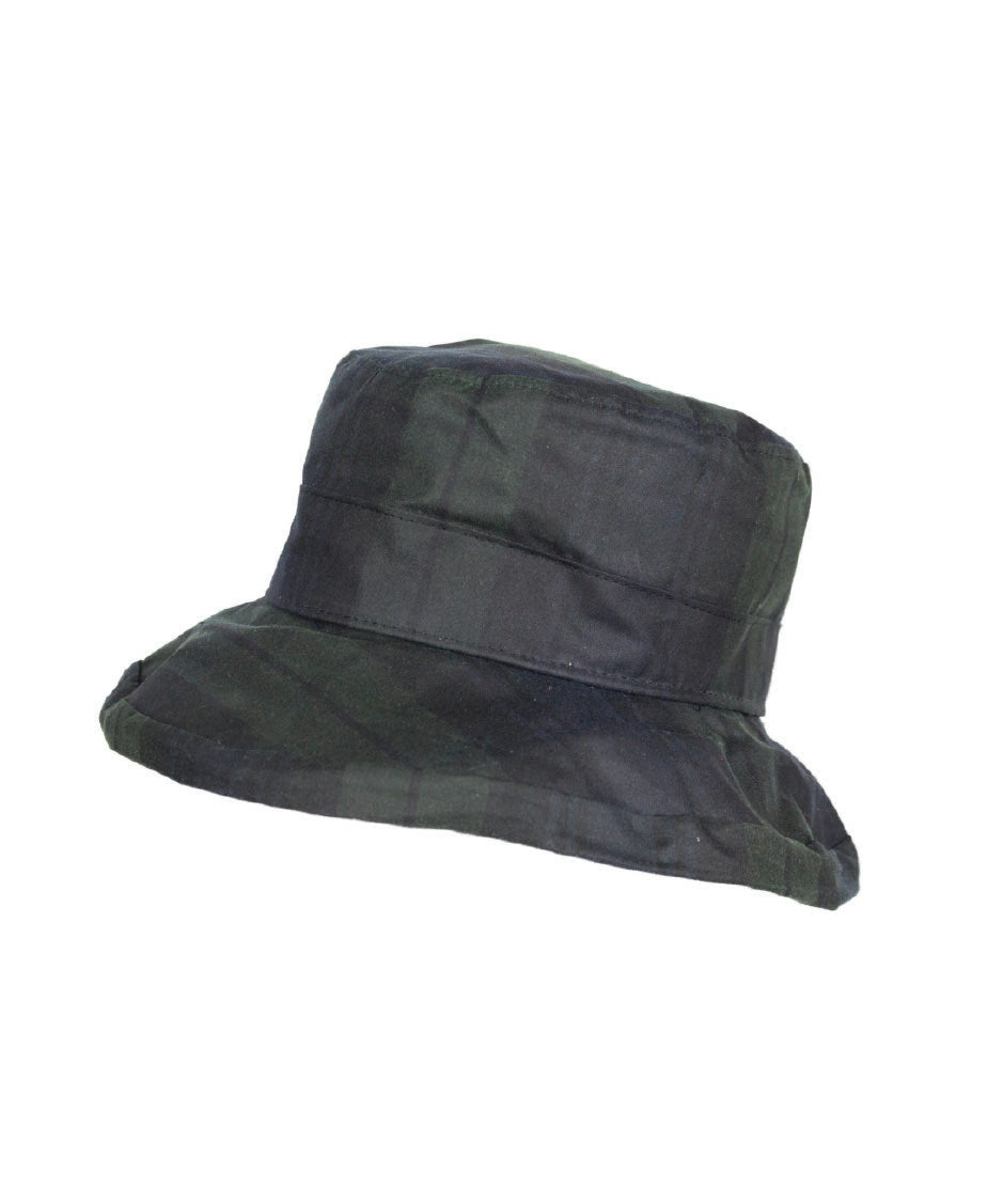 HW25 - Women's Ascot Tartan Wax Hat - BLACKWATCH - Oxford Blue