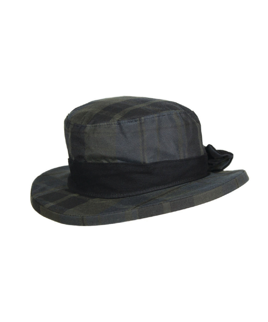HW38 - Women's Thelma Tartan Wax Hat - DUNDEE - Oxford Blue