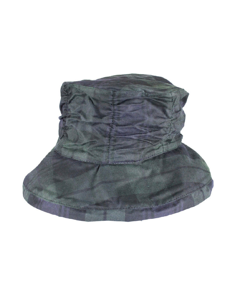HW69 - Women's Tartan Chelsea Hat - BLACKWATCH - Oxford Blue