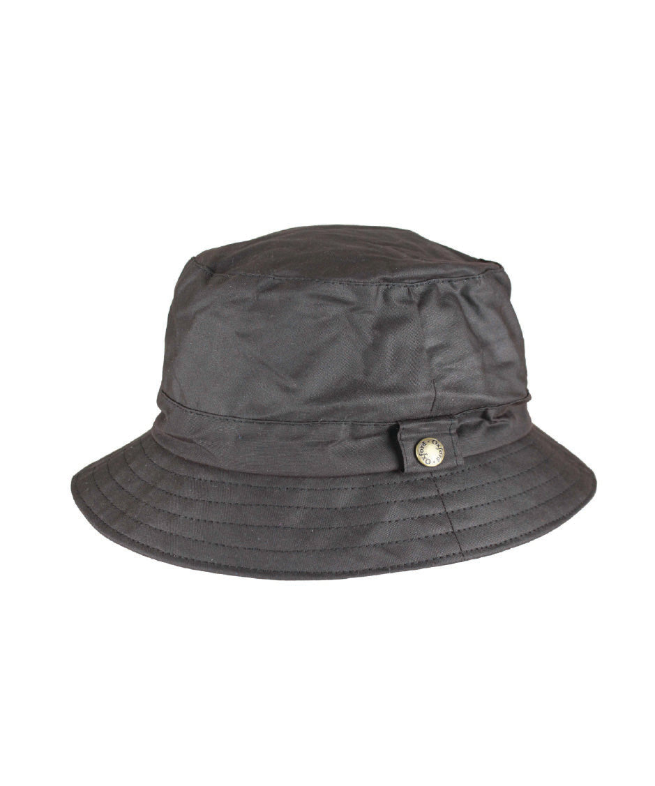 HW77 - Wax Bush Hat - BROWN - Oxford Blue