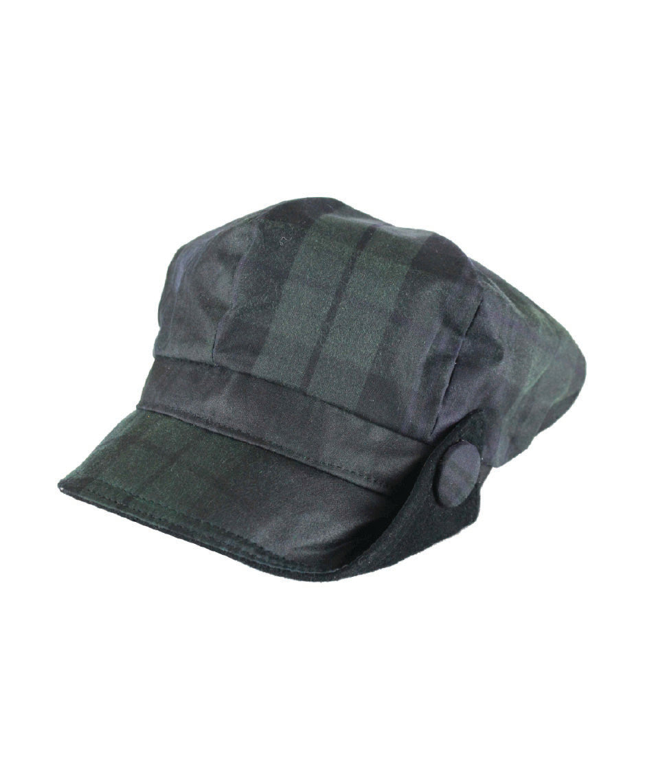 HW90 - Women's Lilly Tartan Wax Hat - BLACKWATCH - Oxford Blue