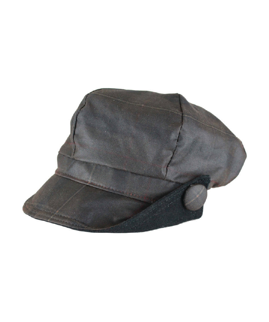 HW90 - Women's Lilly Tartan Wax Hat - CALEDONIA - Oxford Blue