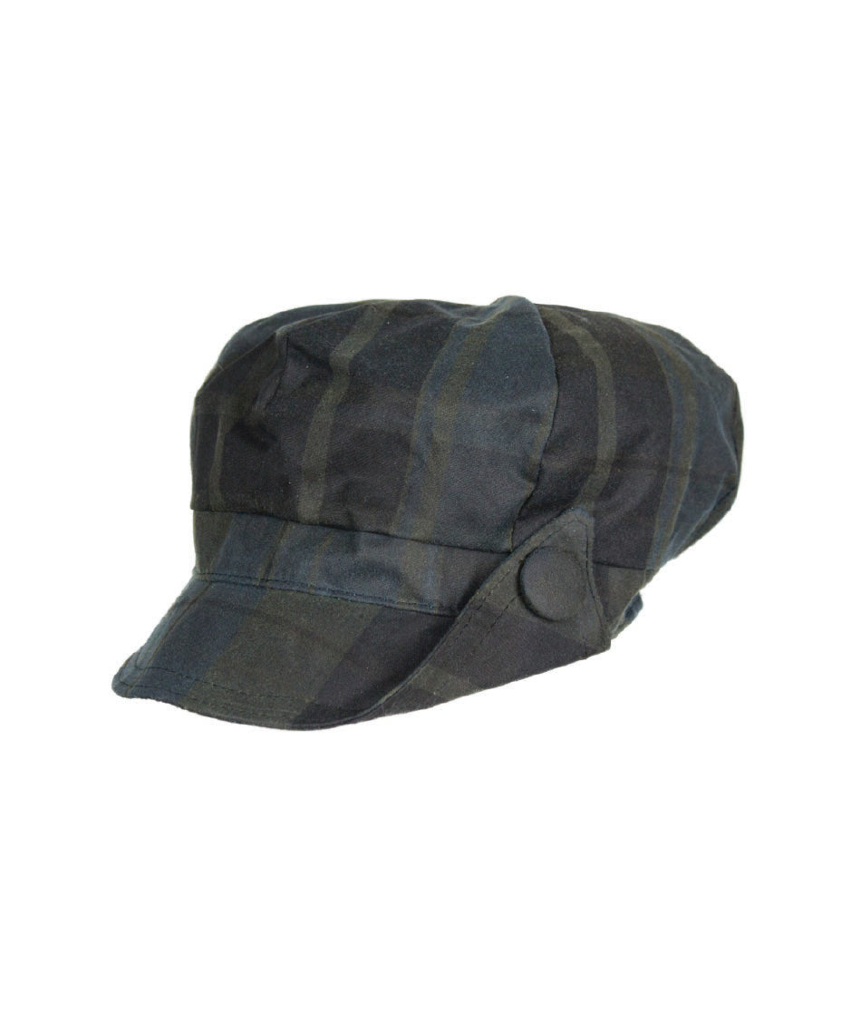 HW90 - Women's Lilly Tartan Wax Hat - DUNDEE - Oxford Blue