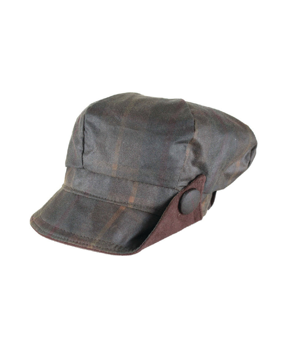 HW90 - Women's Lilly Tartan Wax Hat - HONEY - Oxford Blue
