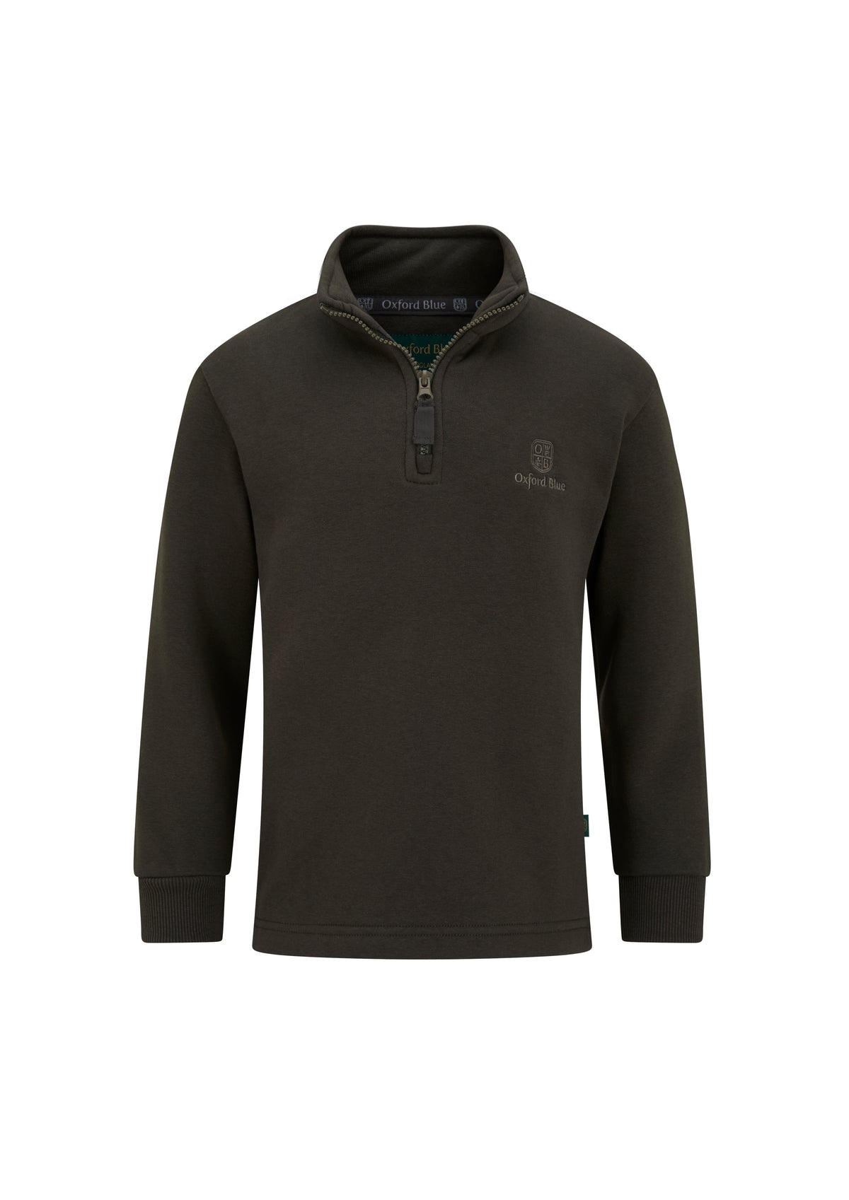 KSS03 - Childrens Unisex Ayr Sweatshirt - KHAKI - Oxford Blue