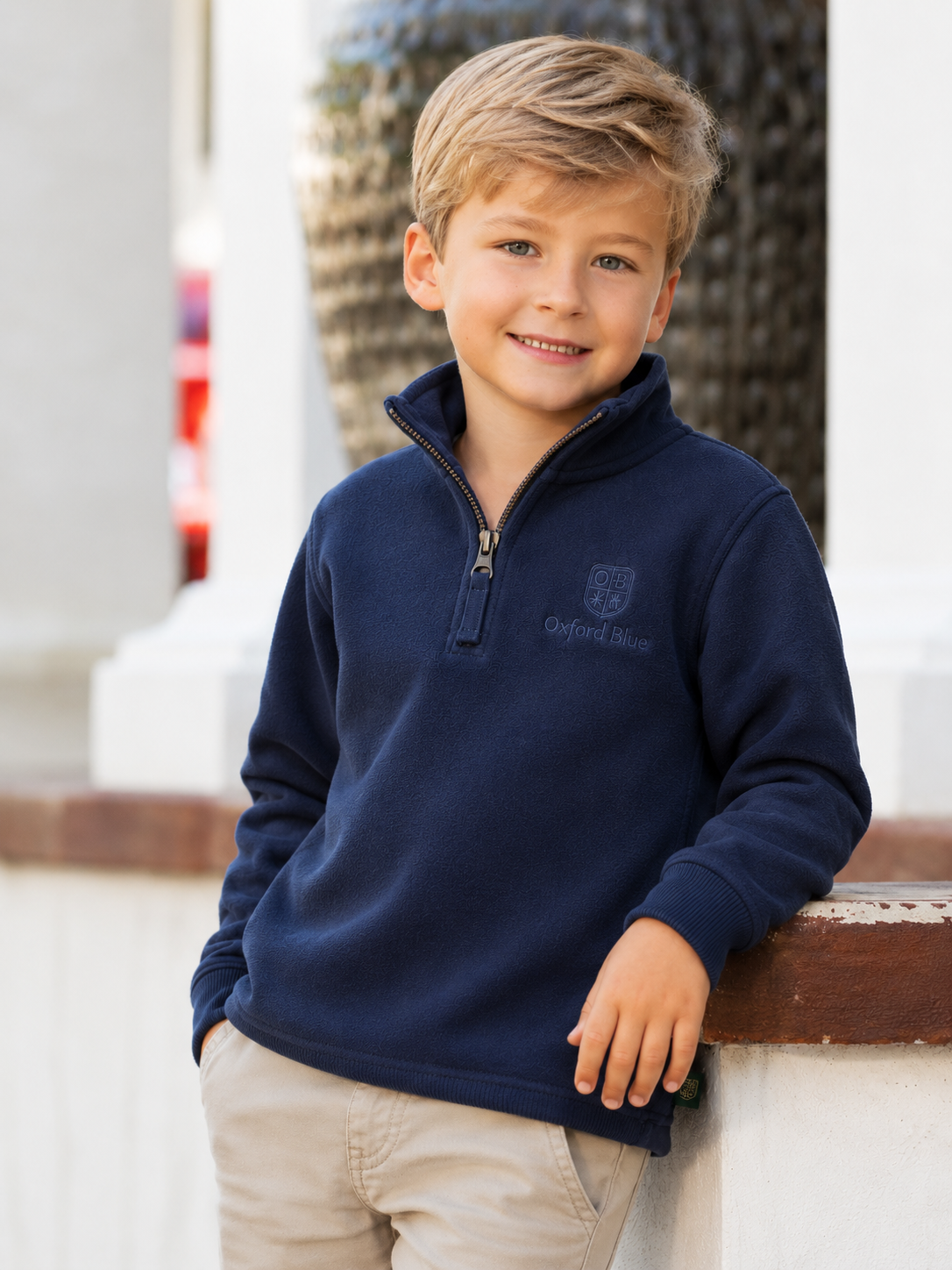 KSS03 - Childrens Unisex Ayr Sweatshirt - NAVY - Oxford Blue