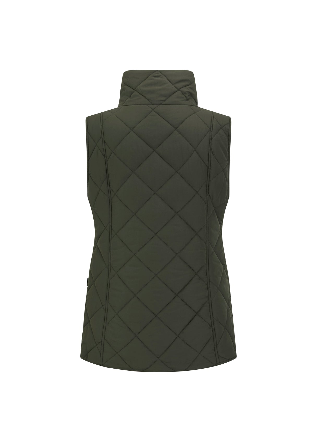 LJ003- Ladies Clare Quilted Gilet - DARK OLIVE - Oxford Blue