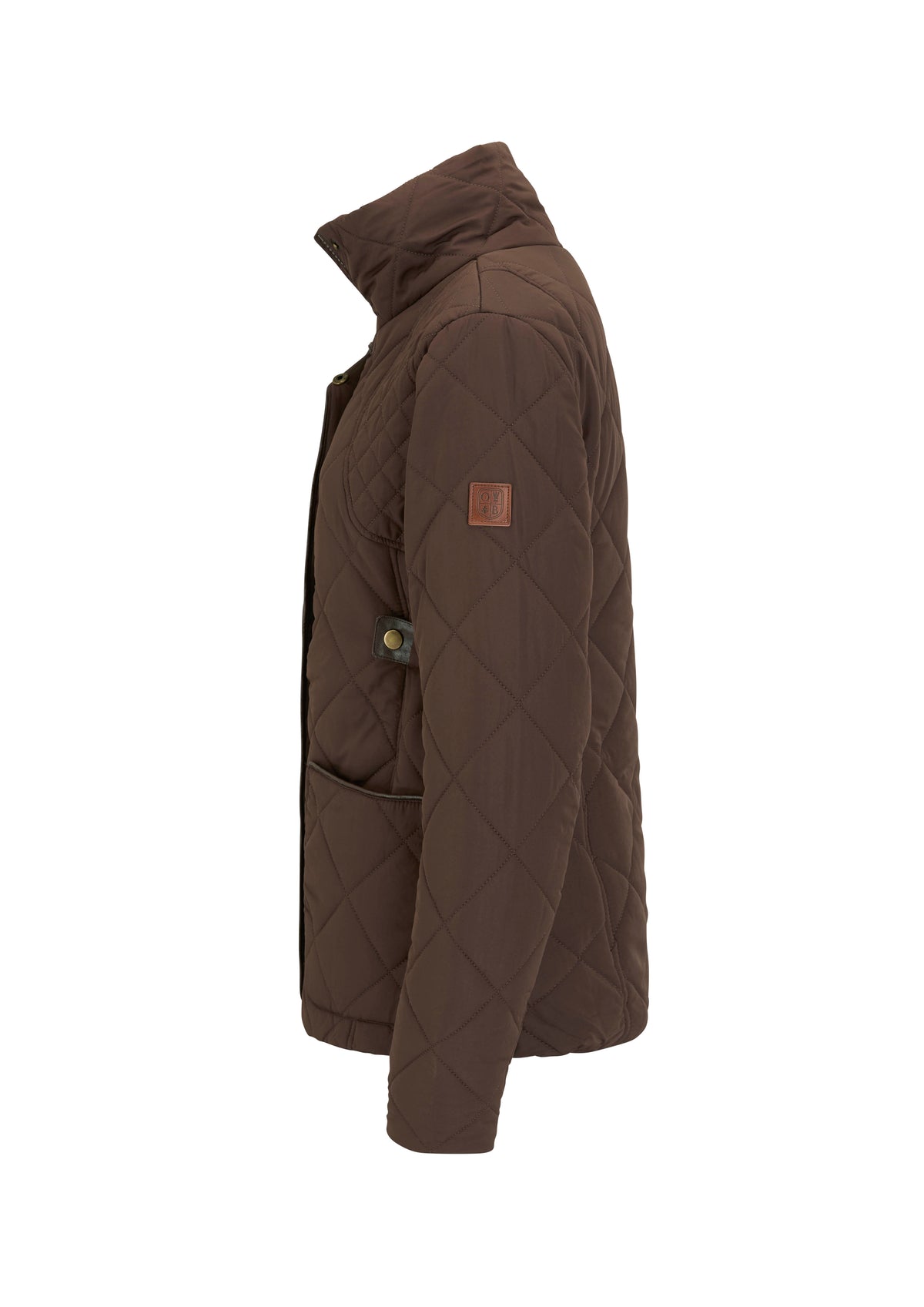 LJ004- Ladies Clare Quilted Jacket - BROWN - Oxford Blue