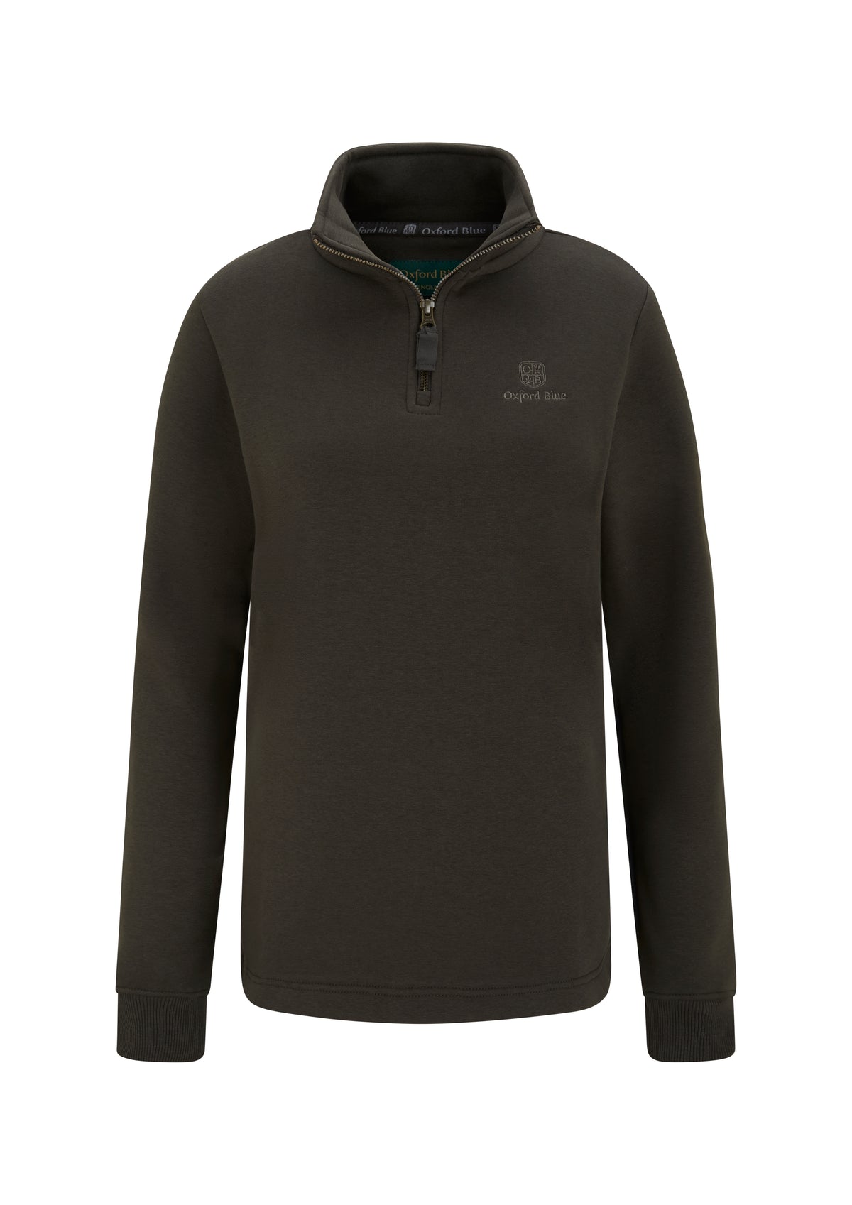 LSS04 - Ladies Ayr Sweatshirt - Khaki - Oxford Blue