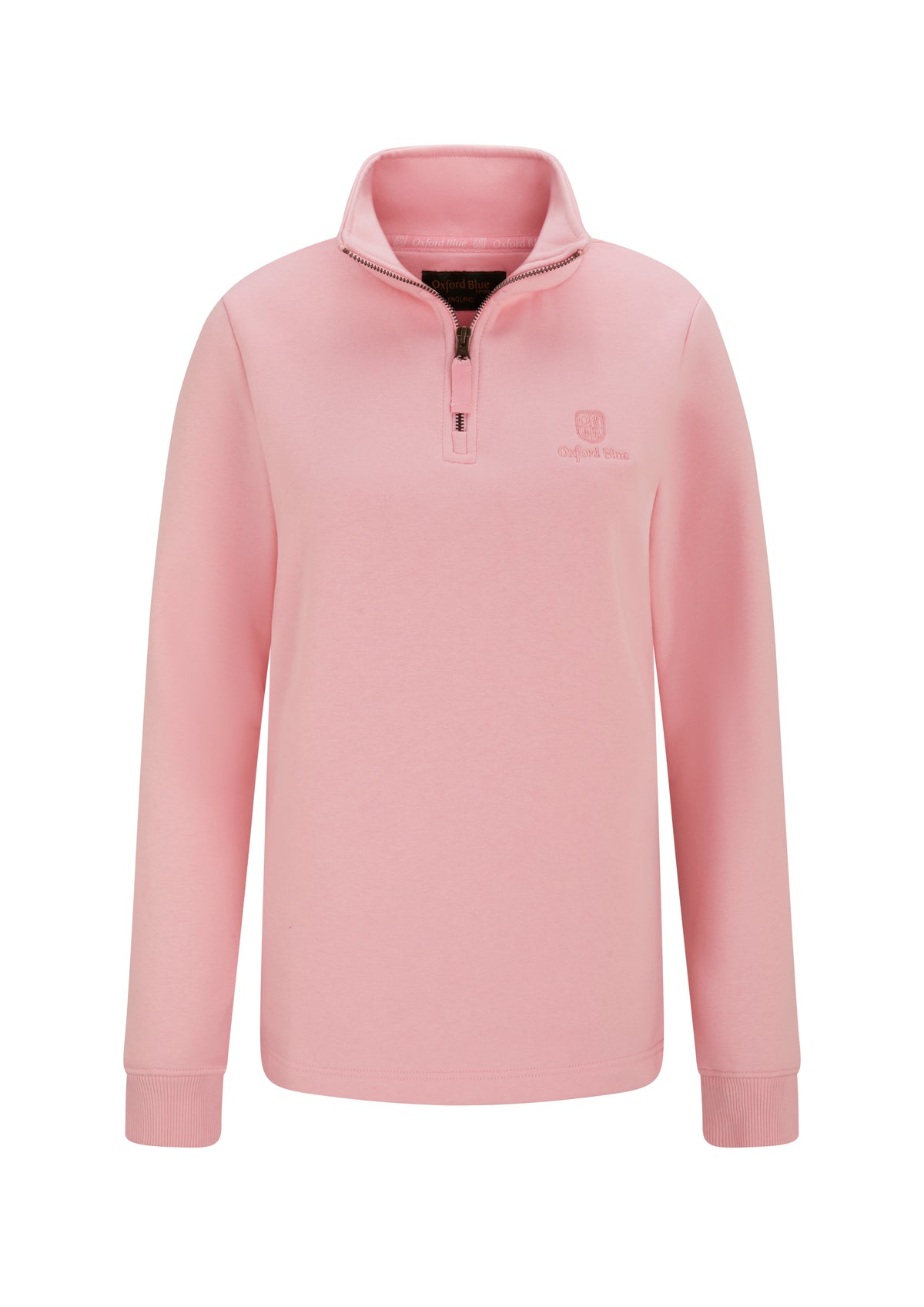 LSS04 - Ladies Ayr Sweatshirt - Pink - Oxford Blue