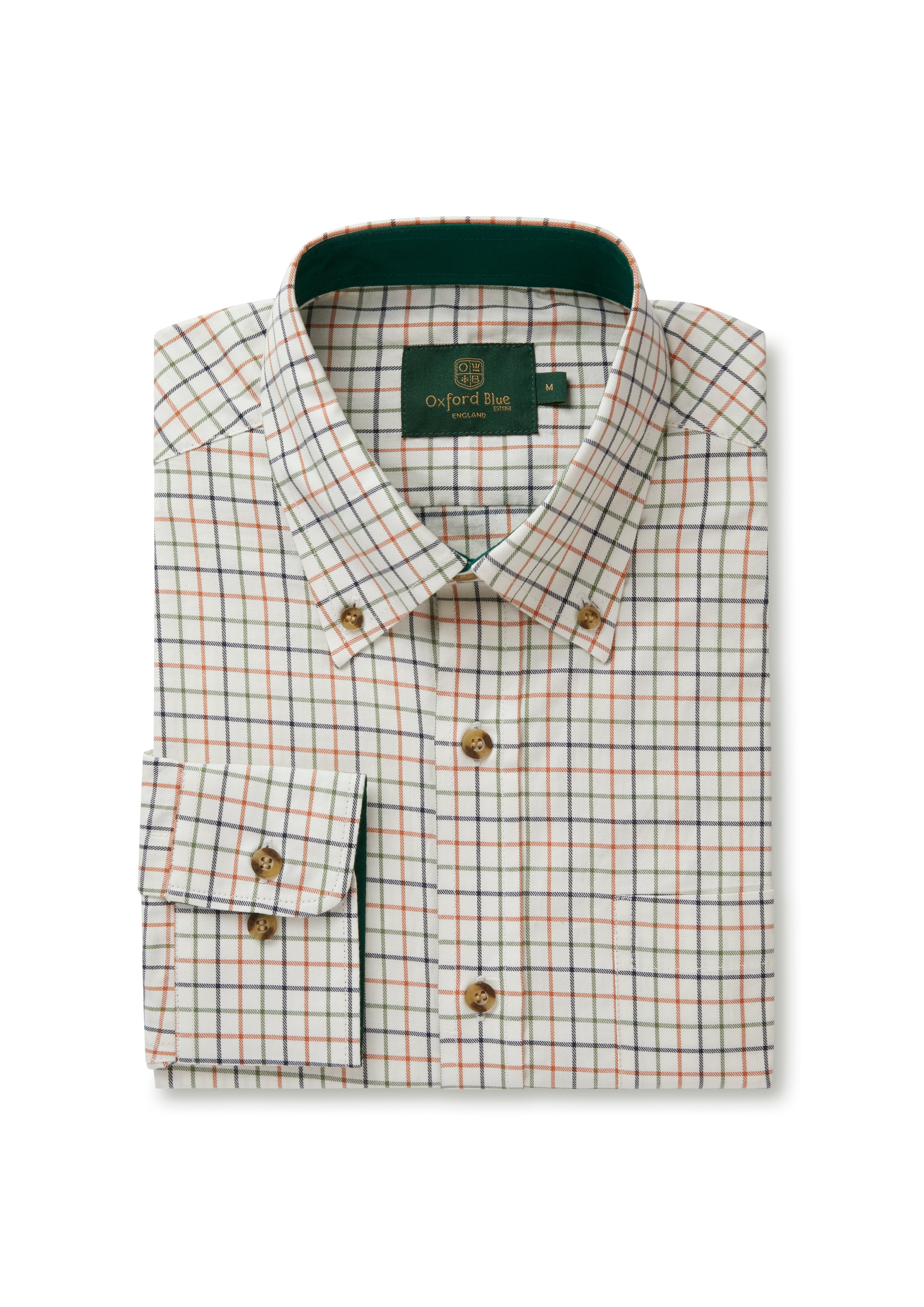 MCS203 - Men's Bern Check Shirt - Oxford Blue
