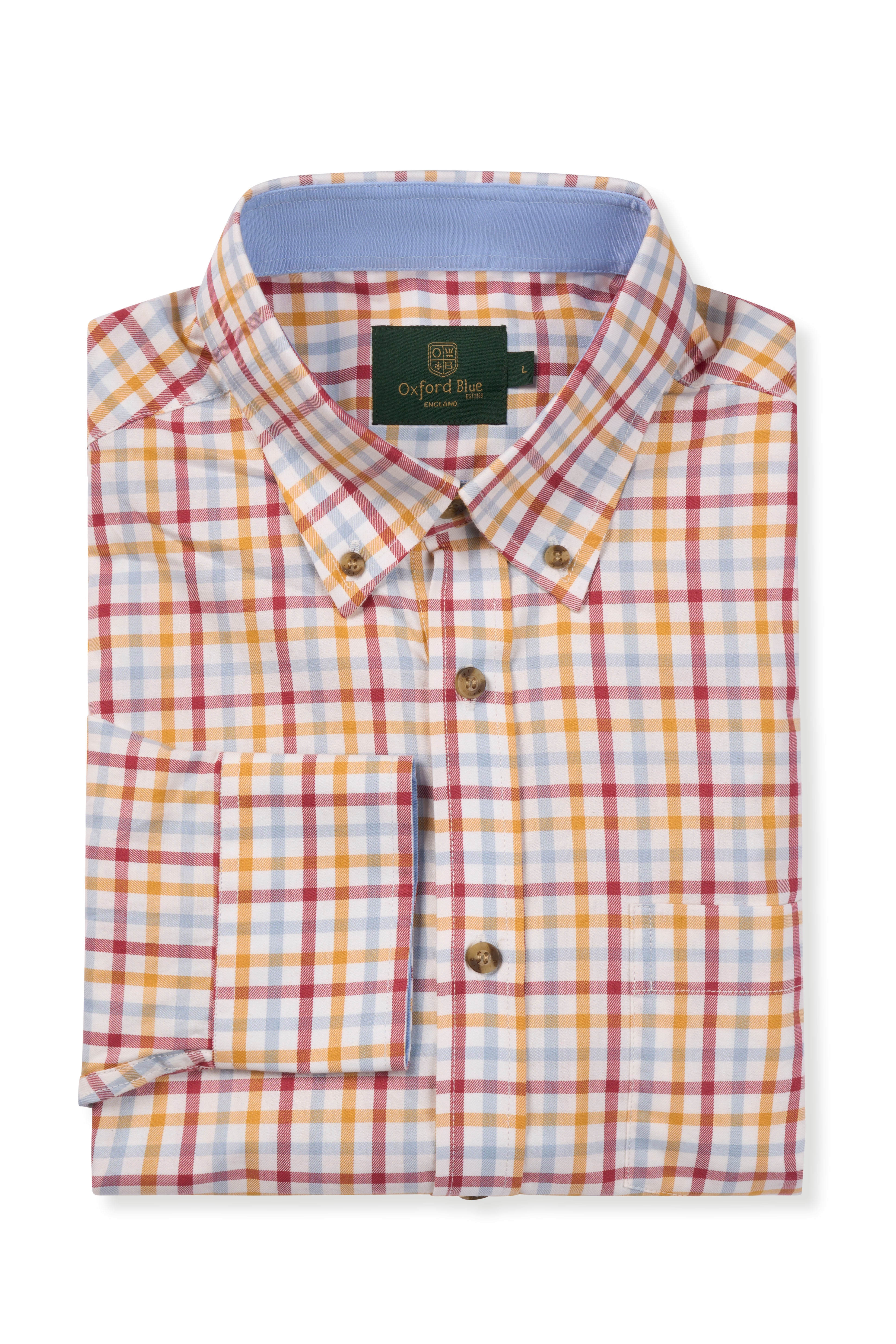 MCS207 - Men's Arlon Check Shirt - Oxford Blue