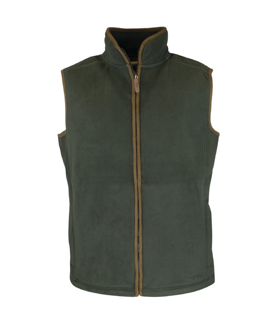 MF102 - Men's Fleece Gilet - GREEN - Oxford Blue