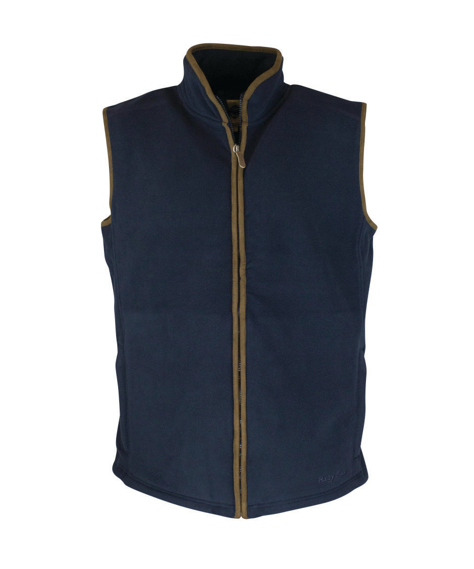 MF102 - Men's Fleece Gilet - NAVY - Oxford Blue