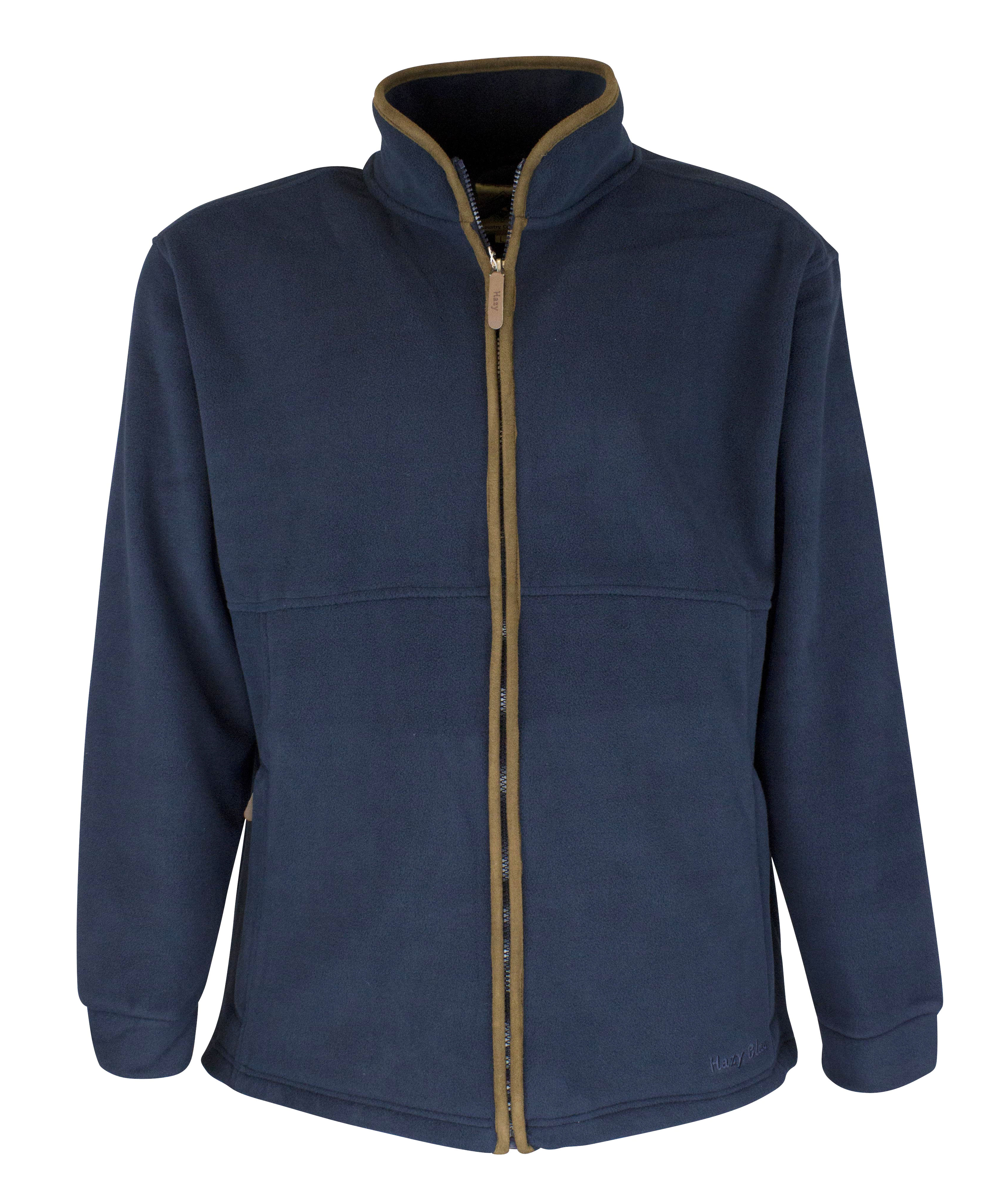MF103 - Mens Full Zip Fleece - NAVY - Oxford Blue