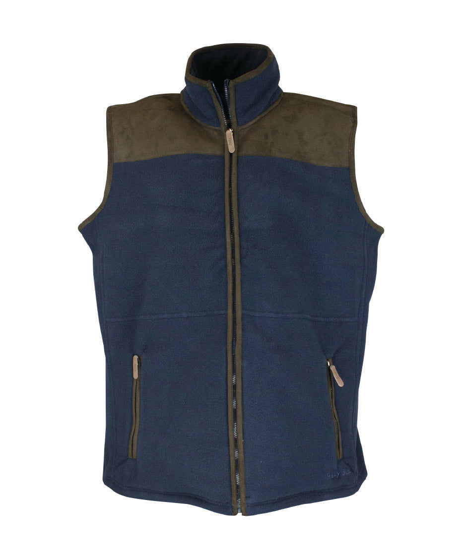 MF104 - Mens Bonded Fleece Gilet - NAVY - Oxford Blue