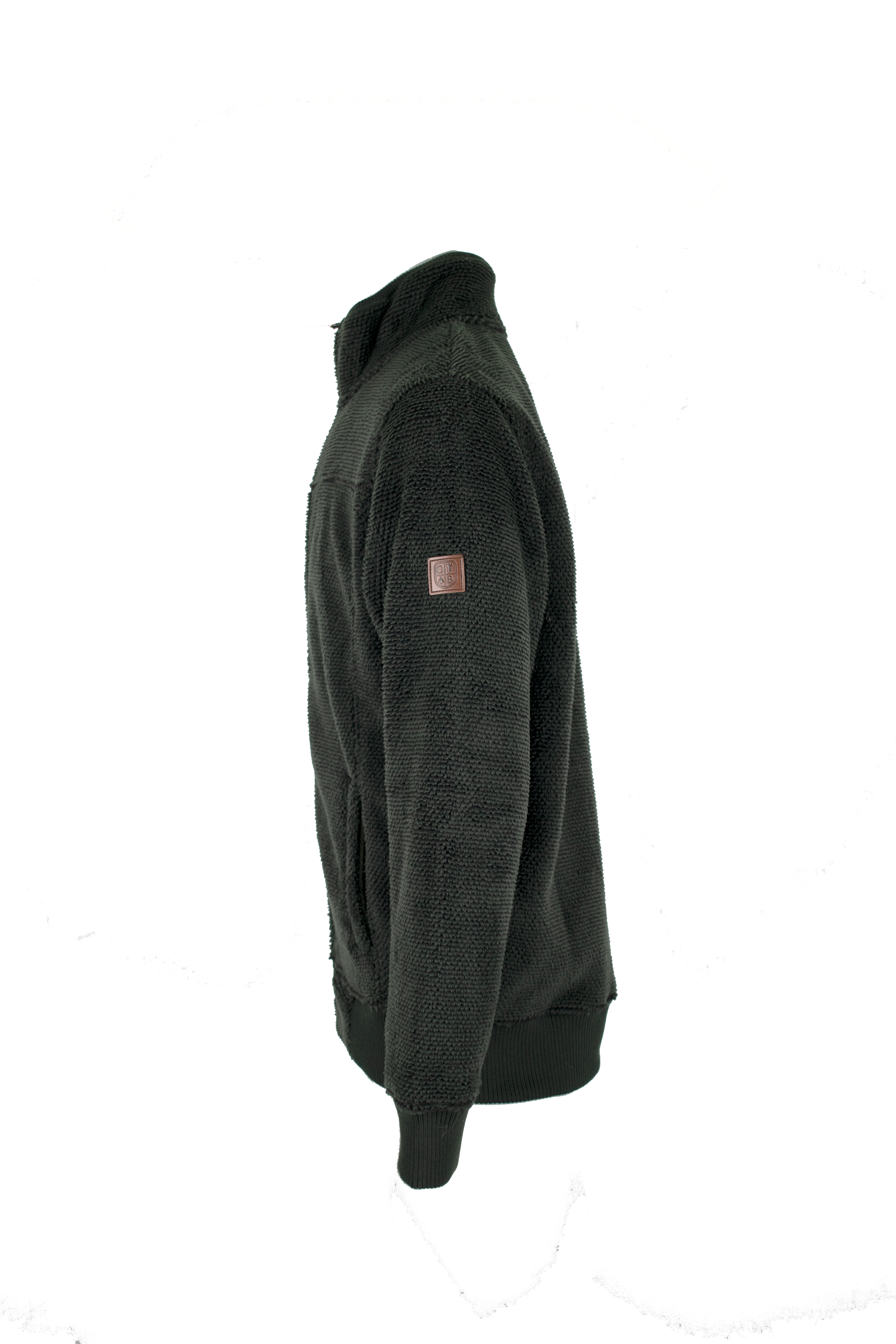 MF108 - Men's Fleck Fleece - GREEN - Oxford Blue