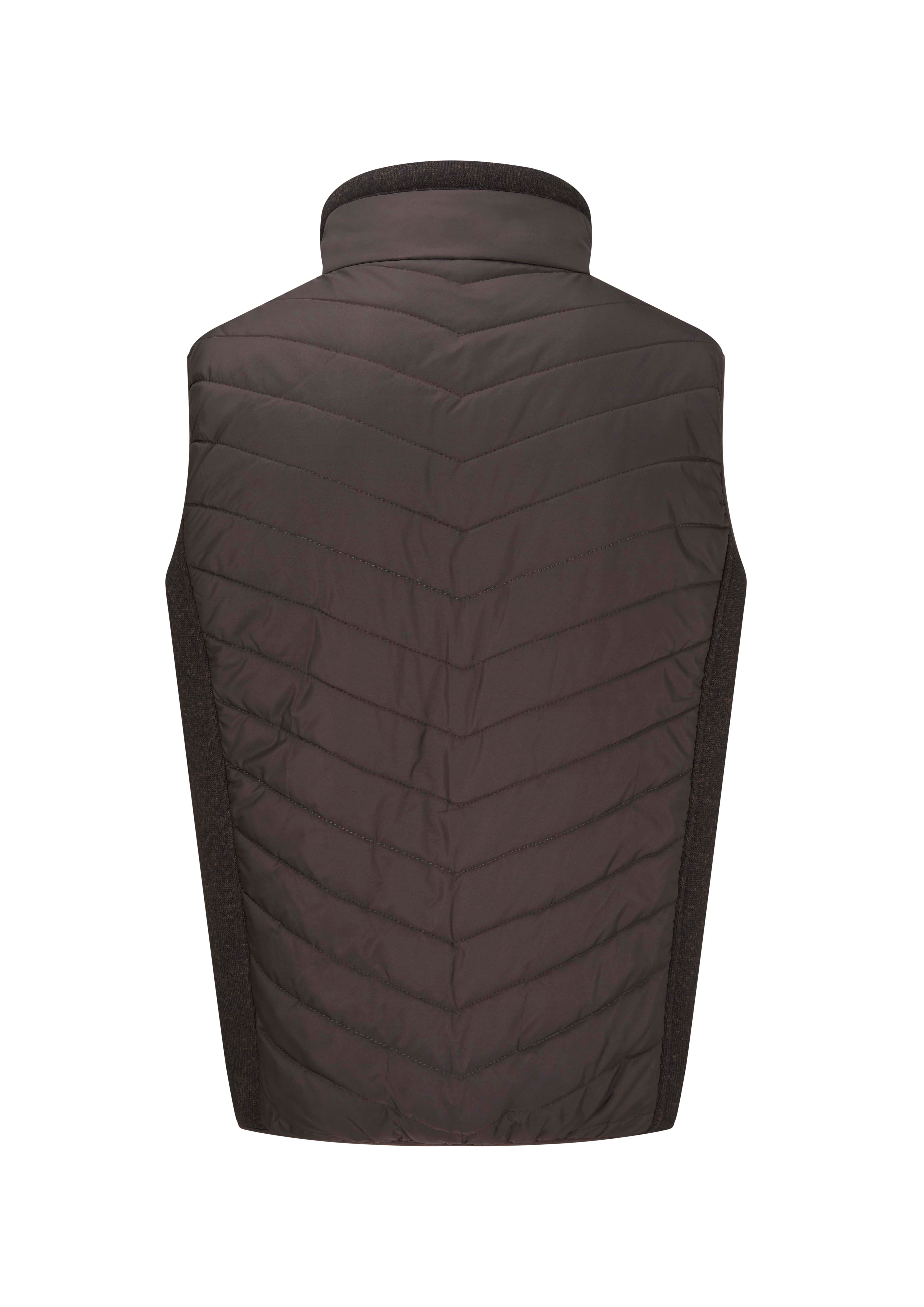 MJ006 - Men's Oslo Gilet - BROWN - Oxford Blue