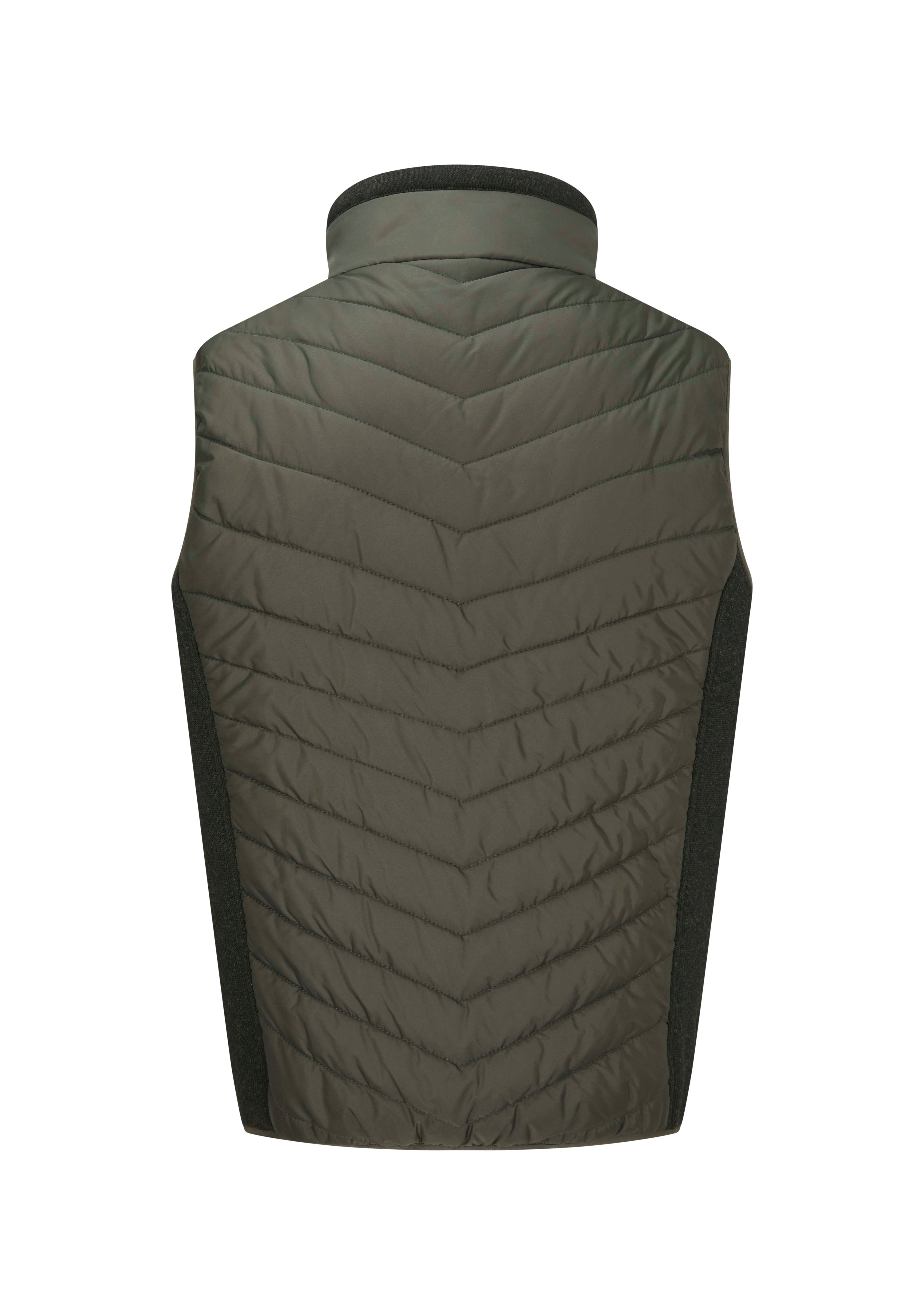 MJ006 - Men's Oslo Gilet - OLIVE - Oxford Blue