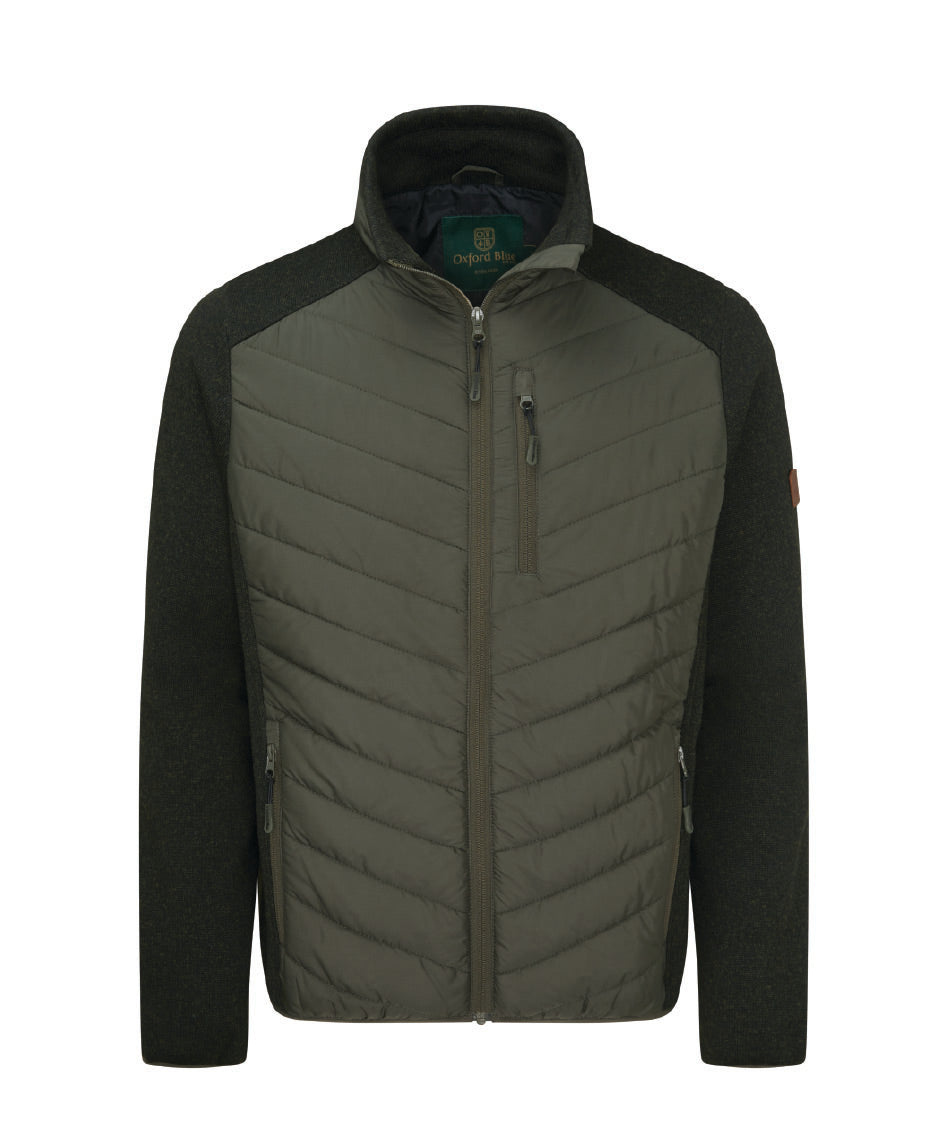 MJ007 - Men's Oslo Jacket - OLIVE - Oxford Blue
