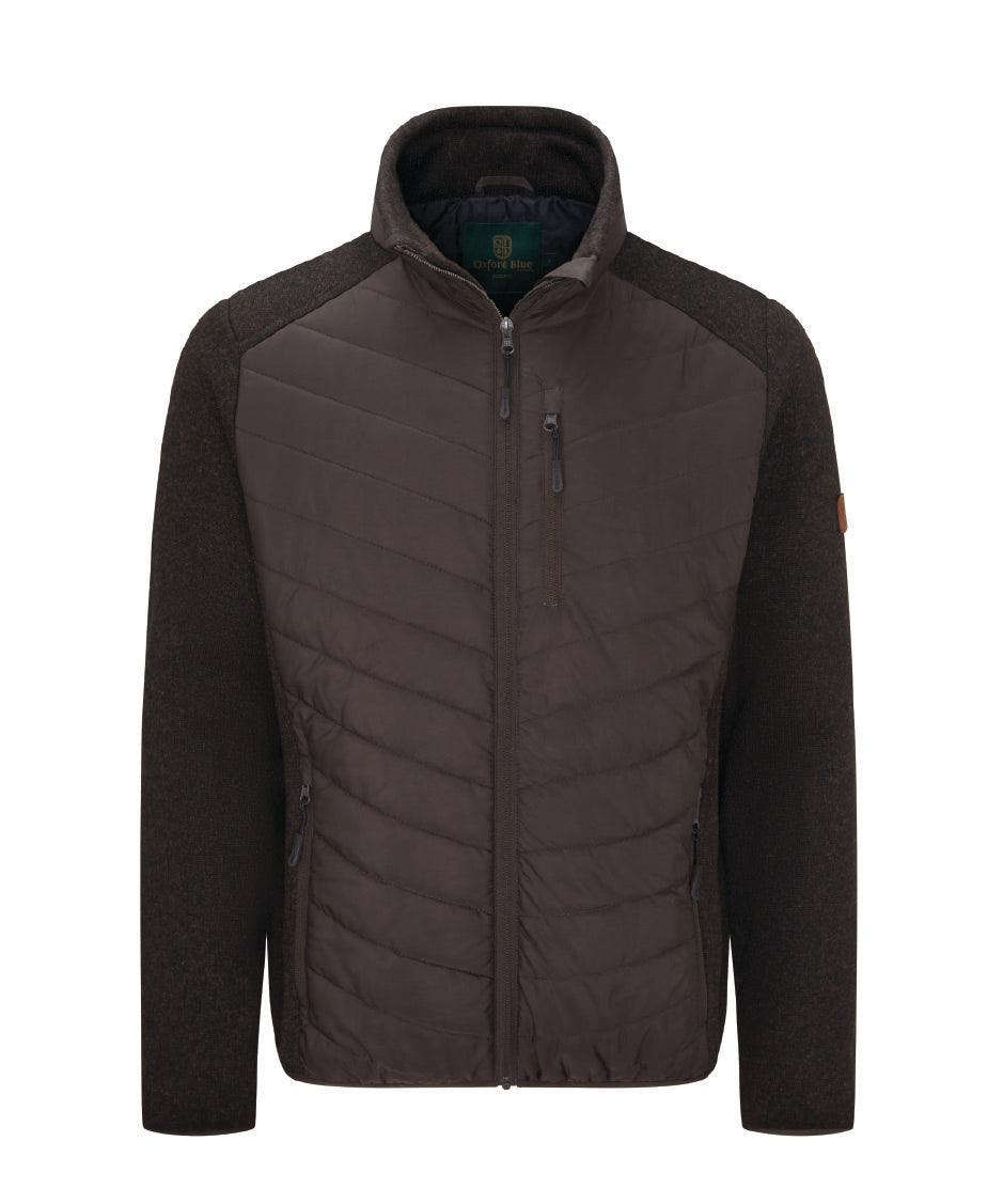 MJ007 - Men's Oslo Jacket - BROWN - Oxford Blue