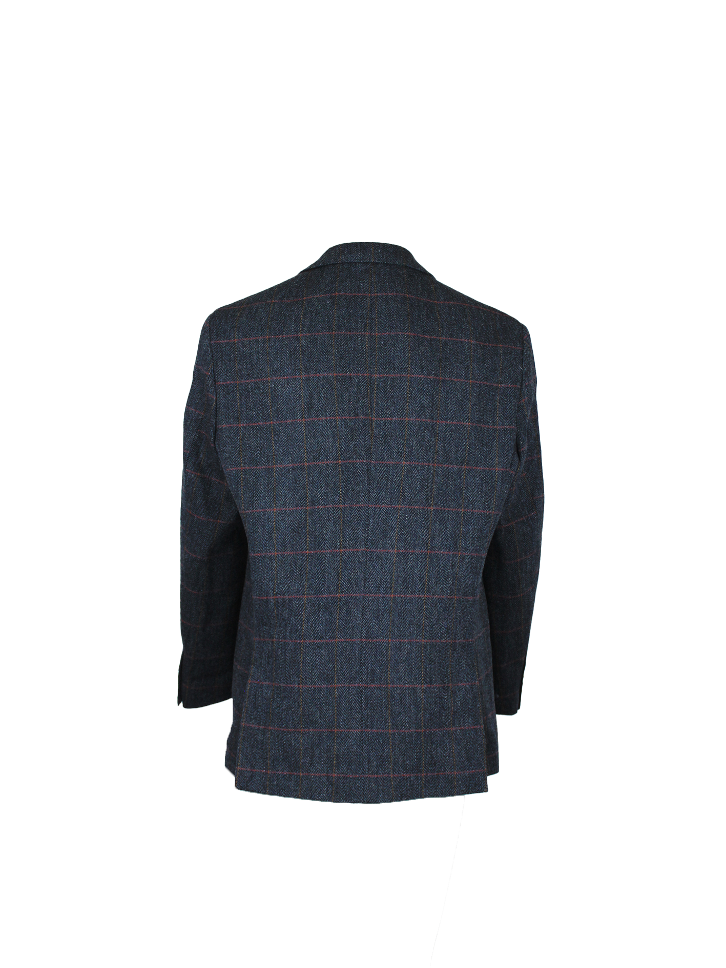 MT03 - Mens Tweed Blazer BLUE CHECK - Oxford Blue