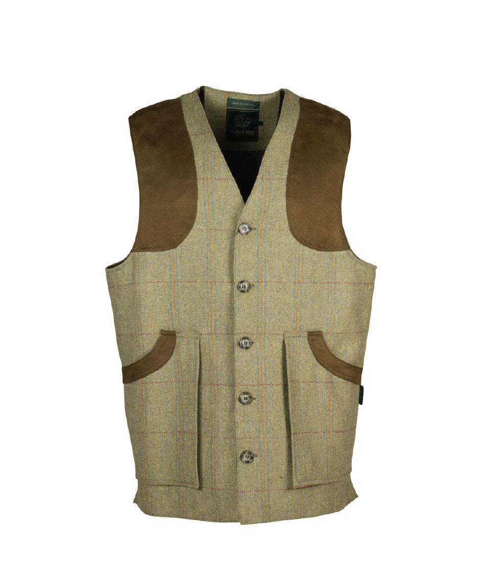 MT10 - Men's Braemer Shootong Gilet - WHEAT - Oxford Blue