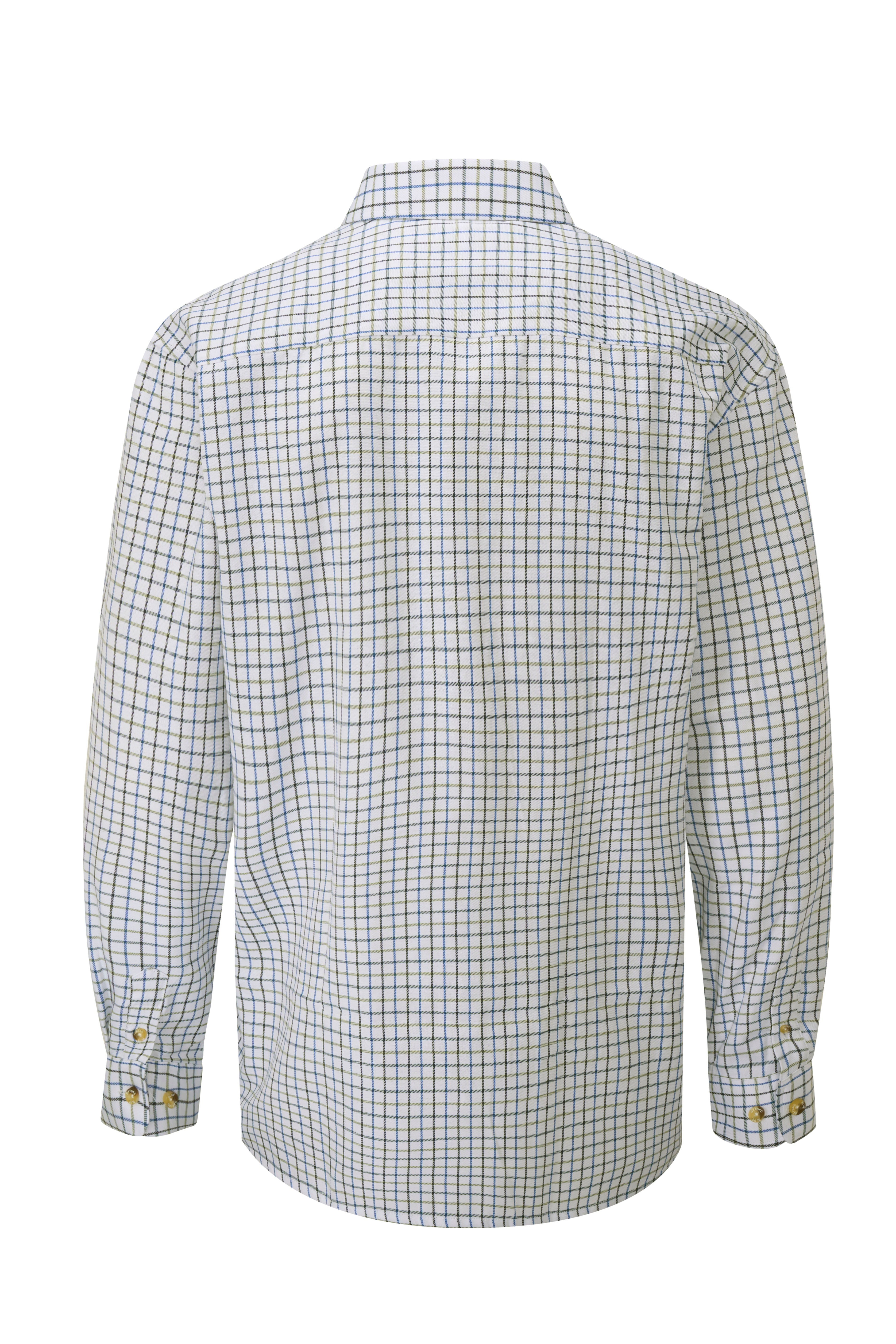 SH1 - Men's Tattersal Shirt - BLUE - Oxford Blue