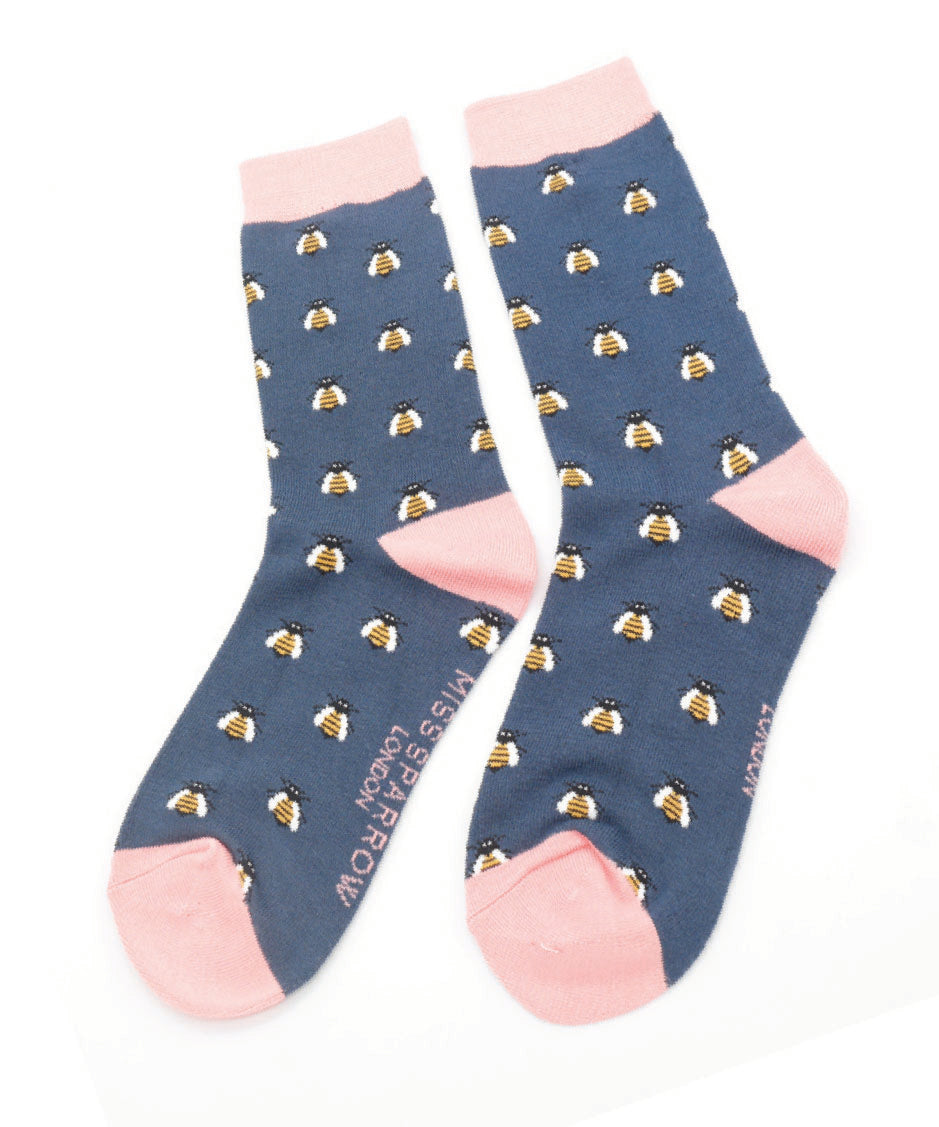 Ladies Honey Bees - Navy - Oxford Blue