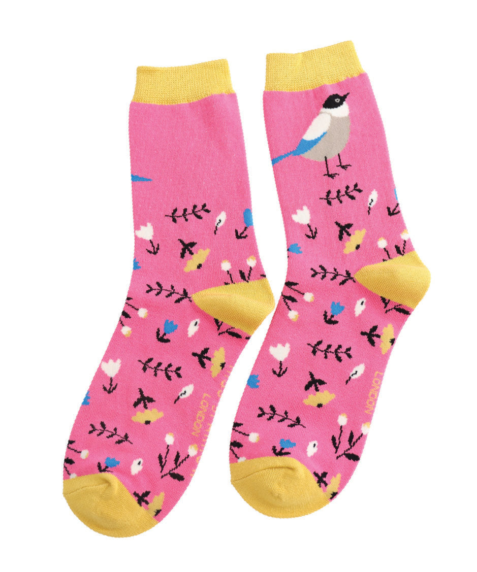 Ladies Birdie - Hot Pink - Oxford Blue