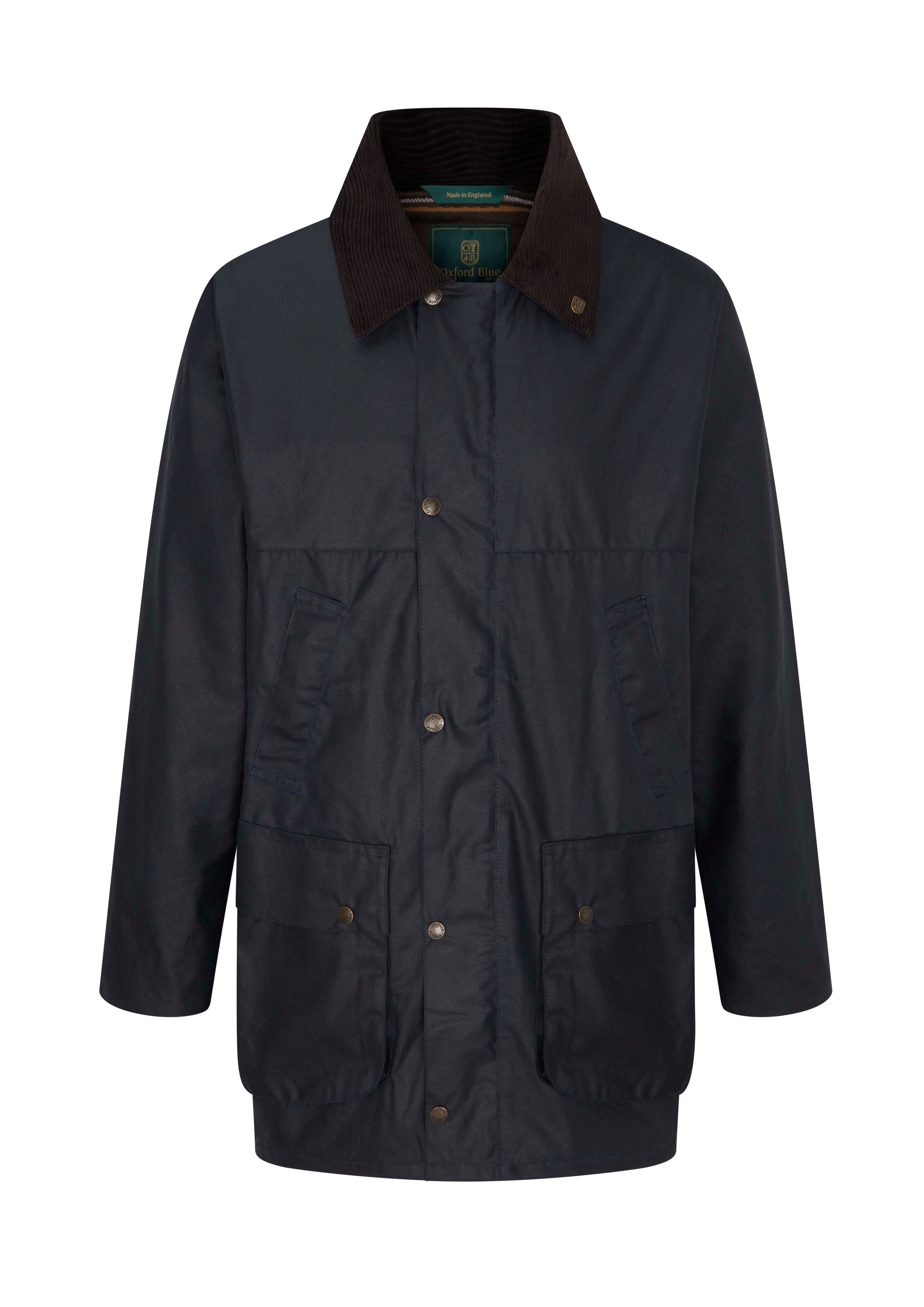 W01 - Men's Countryman Wax Jacket - NAVY - Oxford Blue