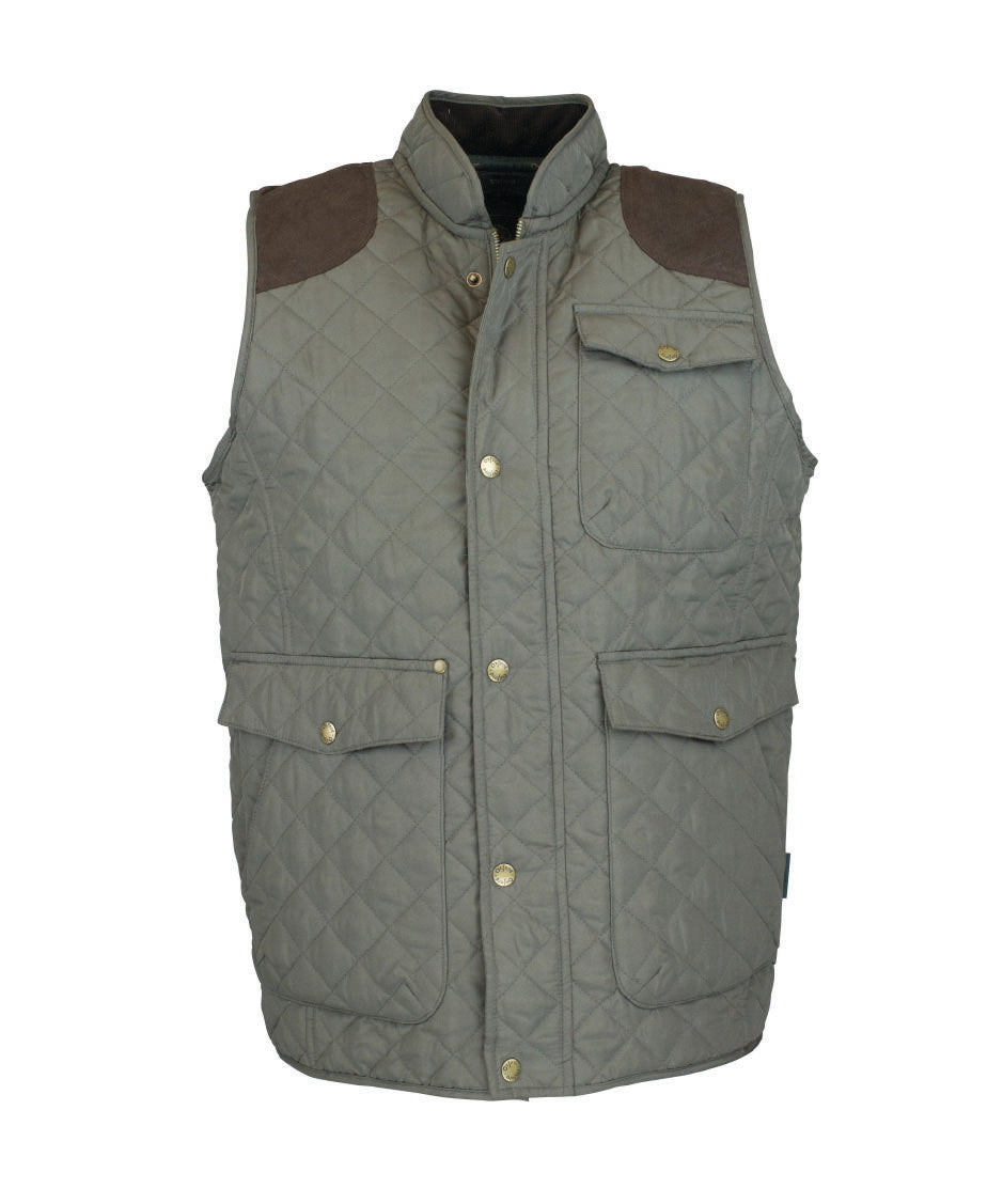 W143 - Men's Thistle Quilted Gilet - Oxford Blue