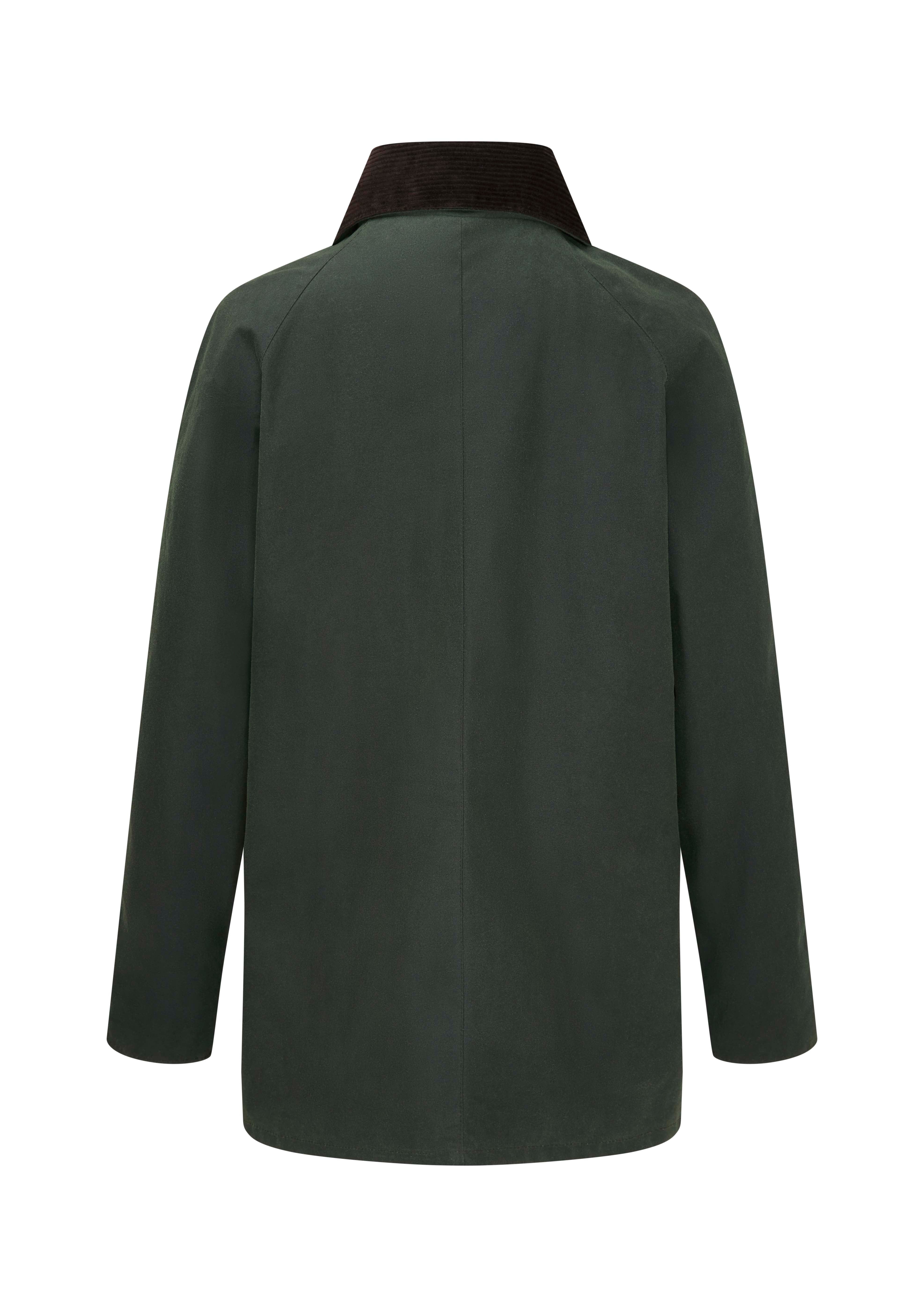 W24 - Women's Countrygirl Wax Jacket - GREEN - Oxford Blue