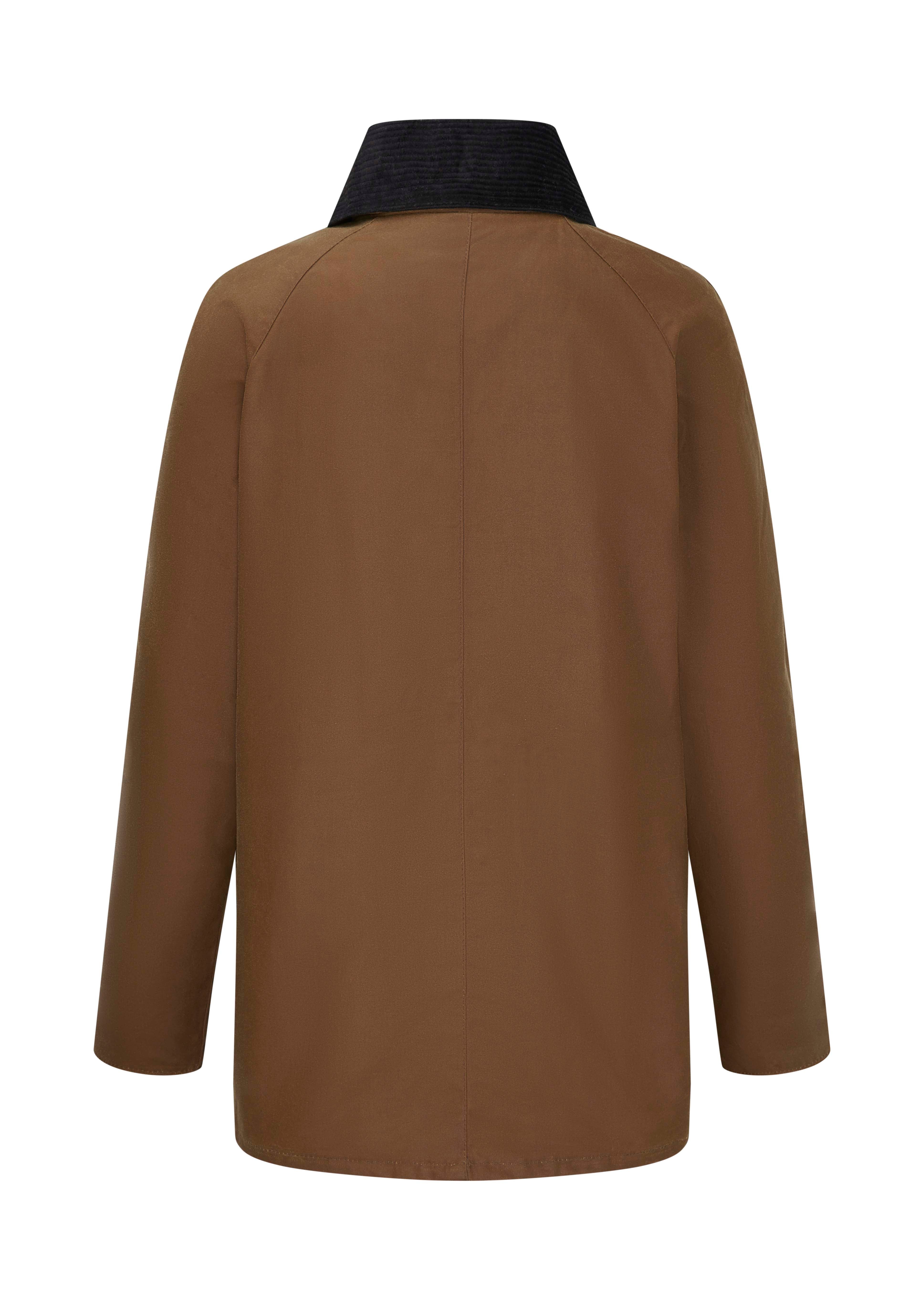 W24 - Women's Countrygirl Wax Jacket - SANDSTONE - Oxford Blue