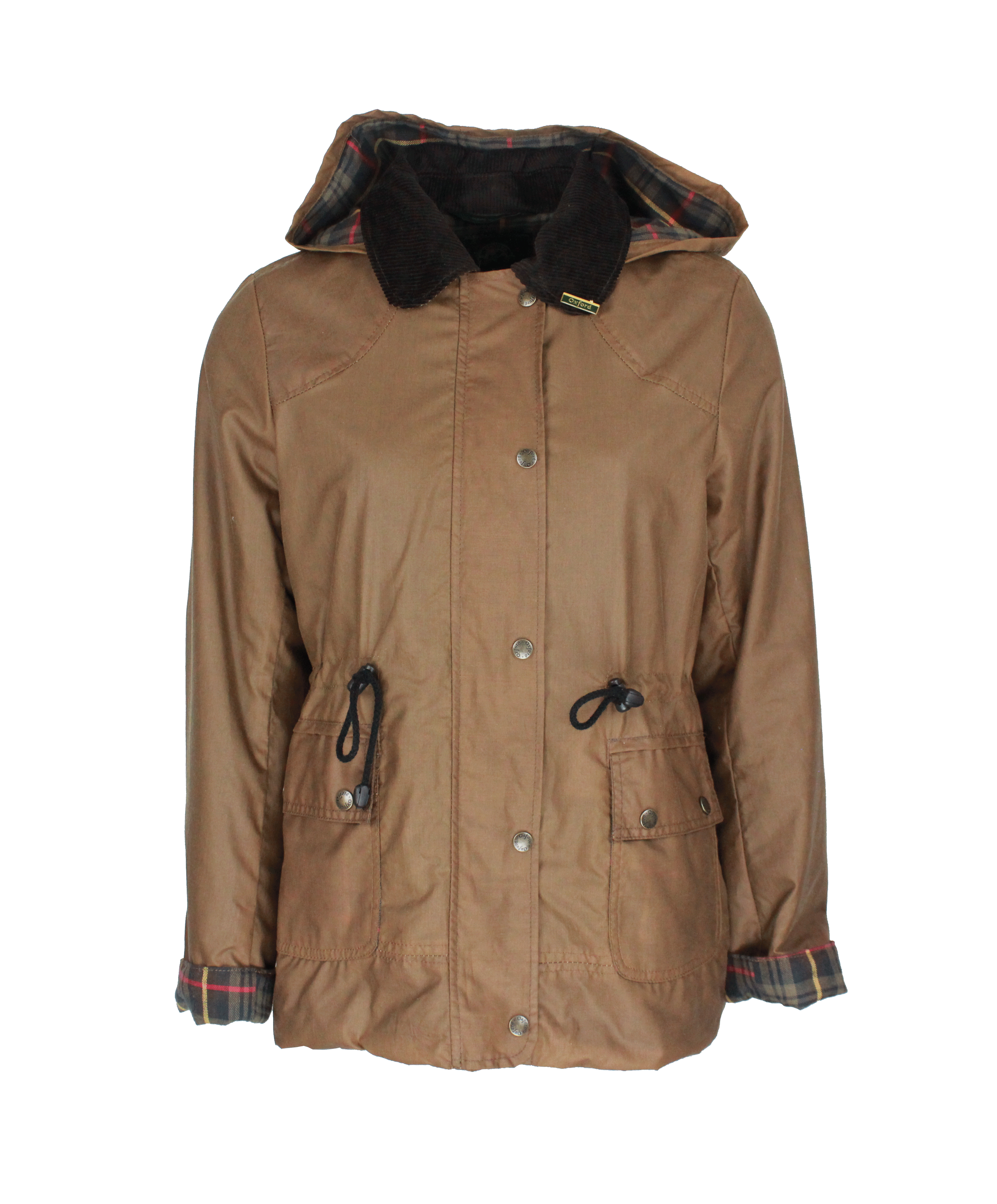 W307 - Women's Breathable/Waterproof Wax Jacket - SAND - Oxford Blue