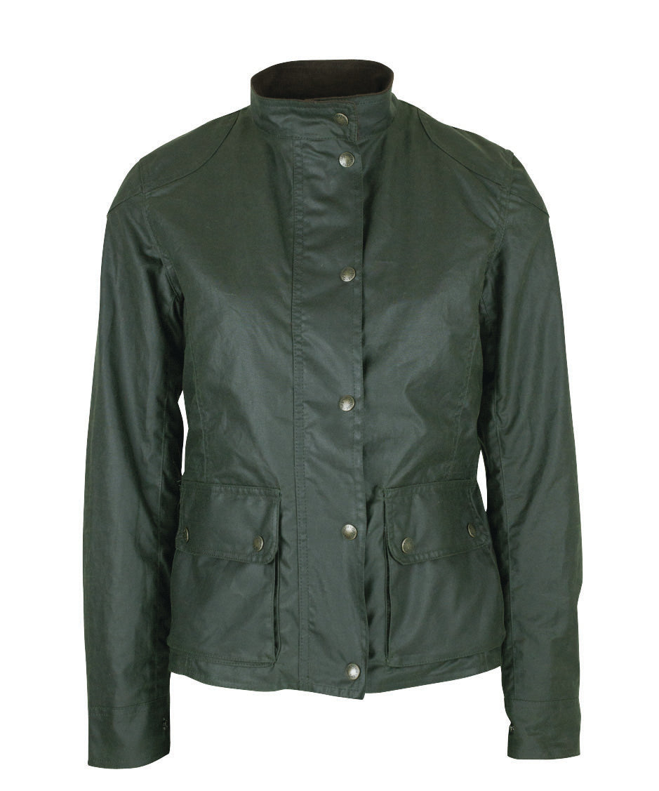 W31 - Ladies New York Biker - OLIVE - Oxford Blue