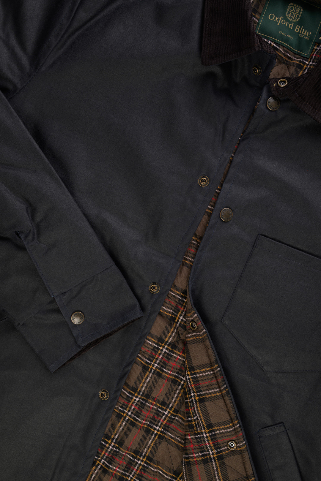 W92 - Men's Piti Wax Overshirt - NAVY - Oxford Blue
