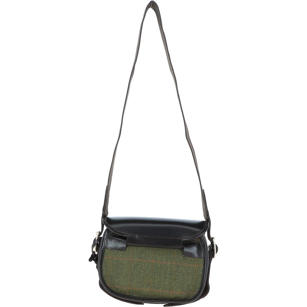 Maddox Tweed/Leather Cartridge Bag - LOVAT (5433/22) - Oxford Blue