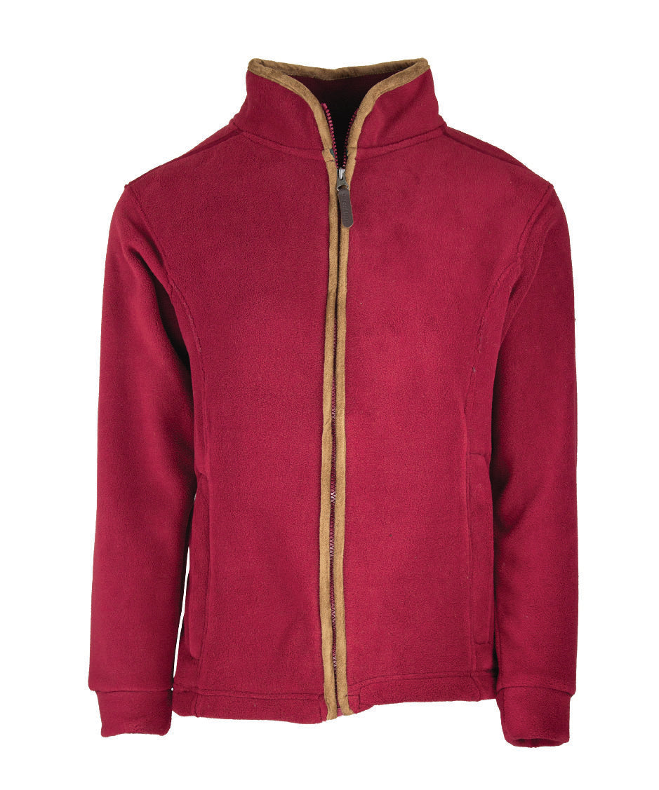 LF202 - Ladie's Fleece Jacket - RUBY - Oxford Blue