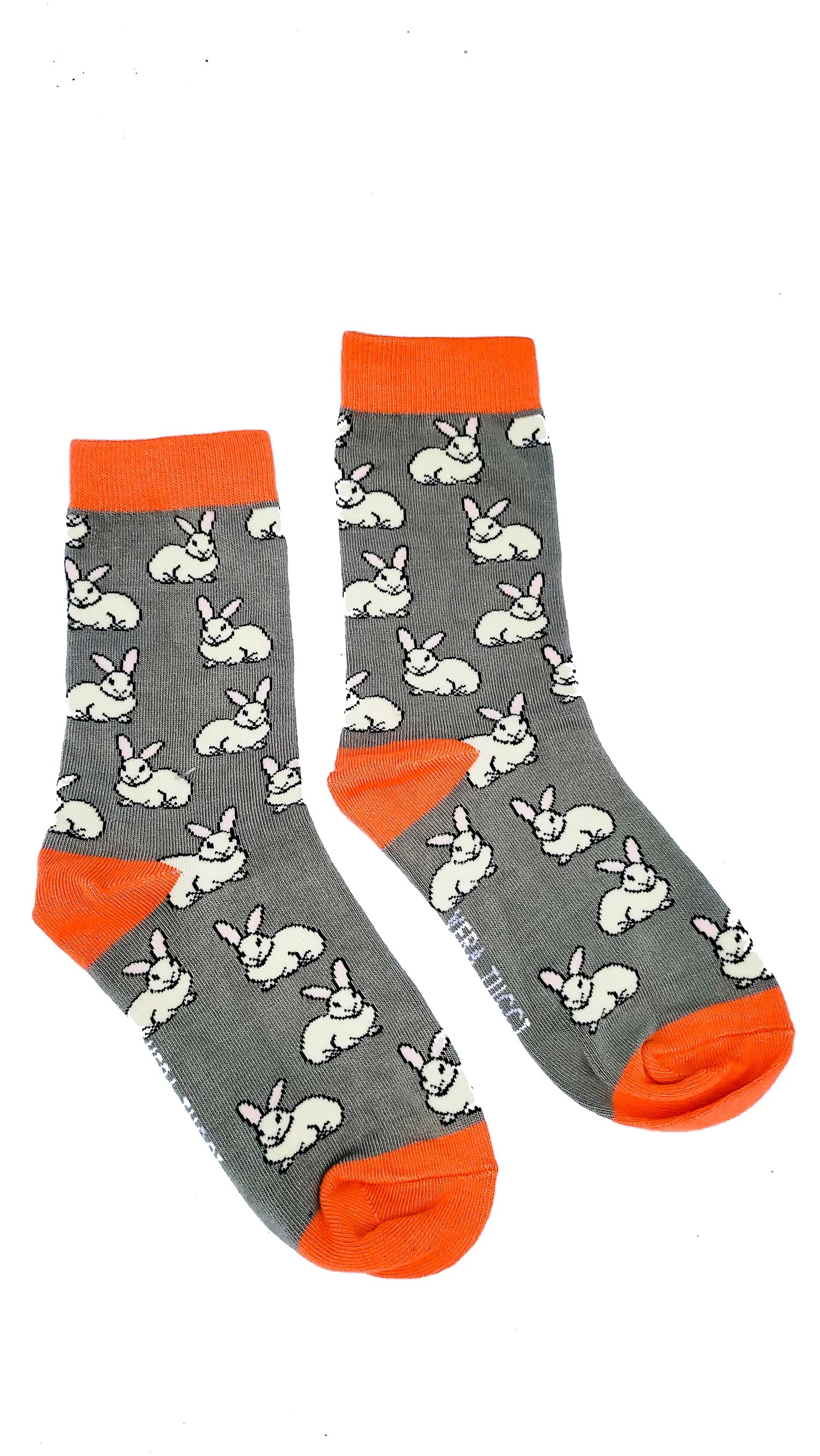 Womens Socks Rabbits - Grey