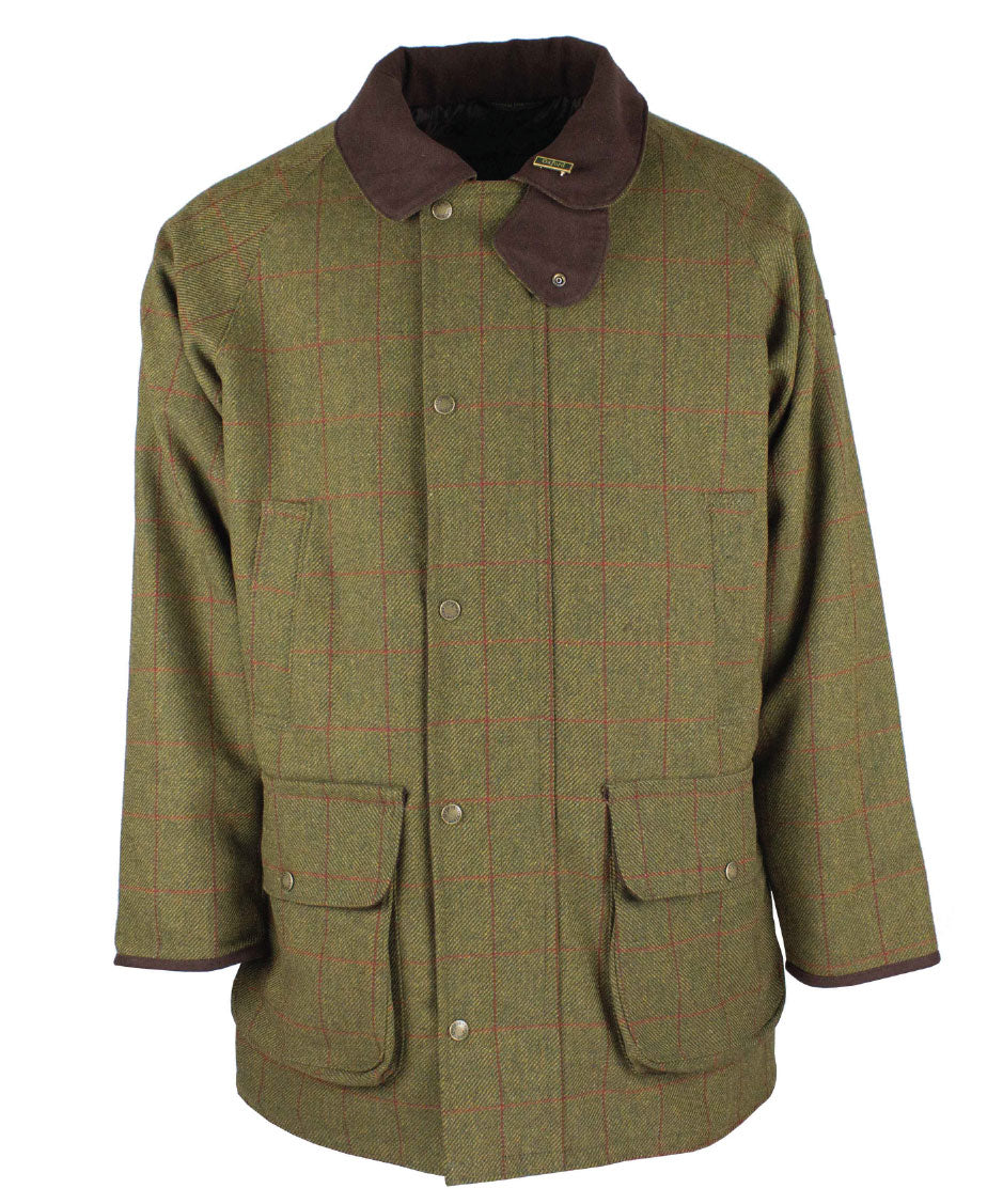 W37 - Men's Brampton Raglan Tweed Coat - LOVAT (5433/22) - Oxford Blue