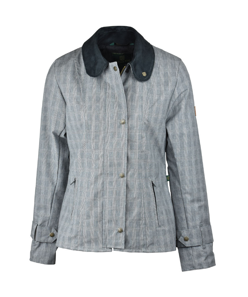 W44 - Ladies Tartan Washwax Ambre - PRINCE OF WALES - Oxford Blue