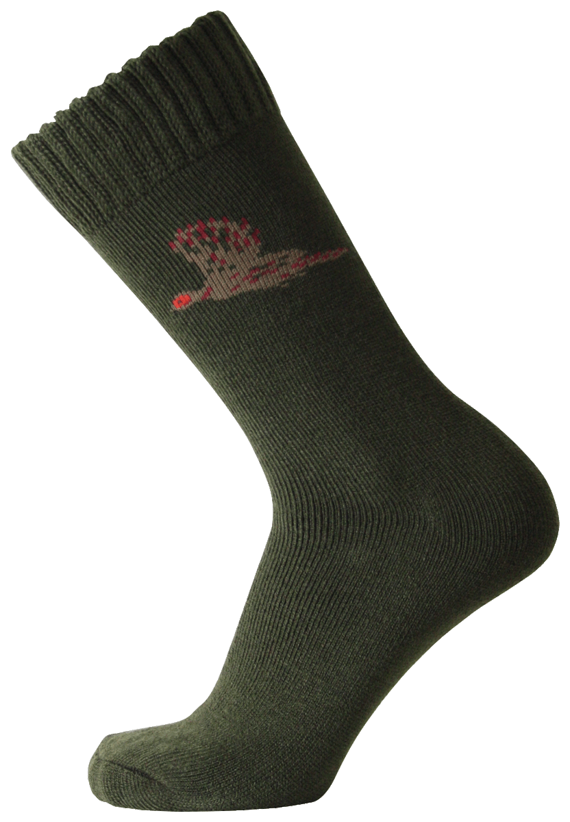 Men's Hunting Socks Khaki Green (3 pack) Oxford Blue