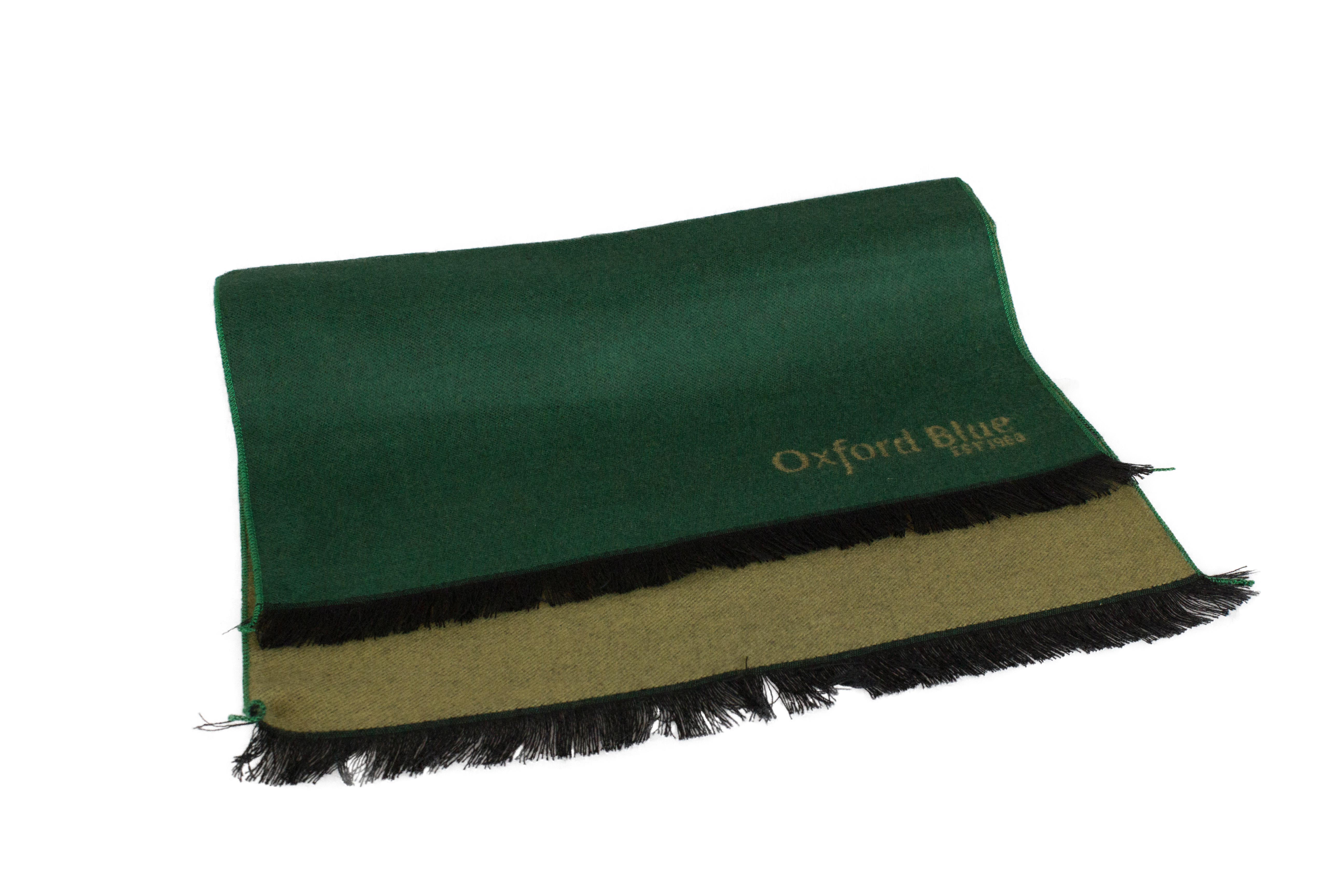 Oxford Blue 2 Tone Scarf - Green/Beige - Oxford Blue