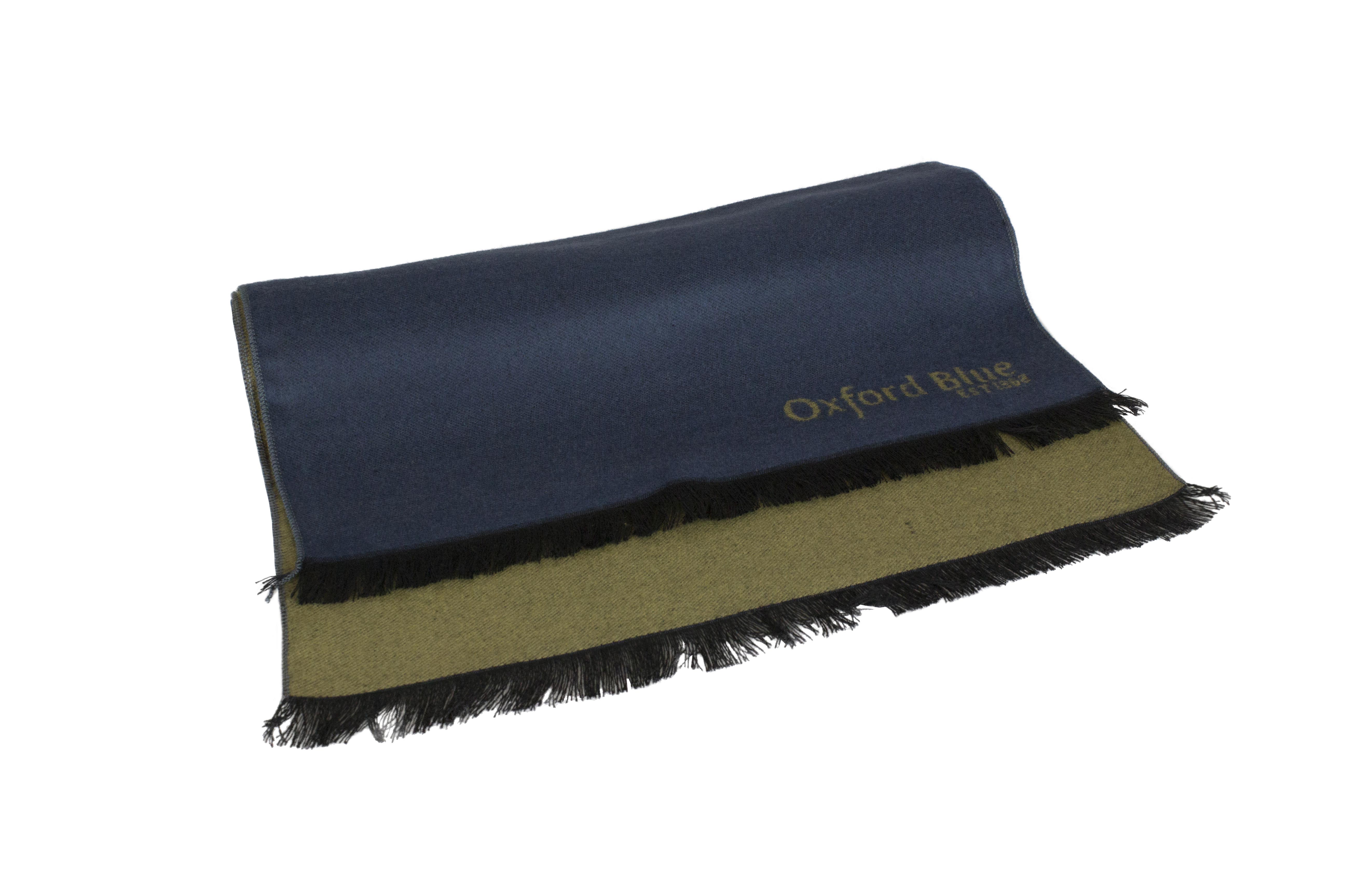 Oxford Blue 2 Tone Scarf - Navy/Beige - Oxford Blue
