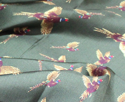 GT4 - Silk Hankerchief - GREEN - Oxford Blue