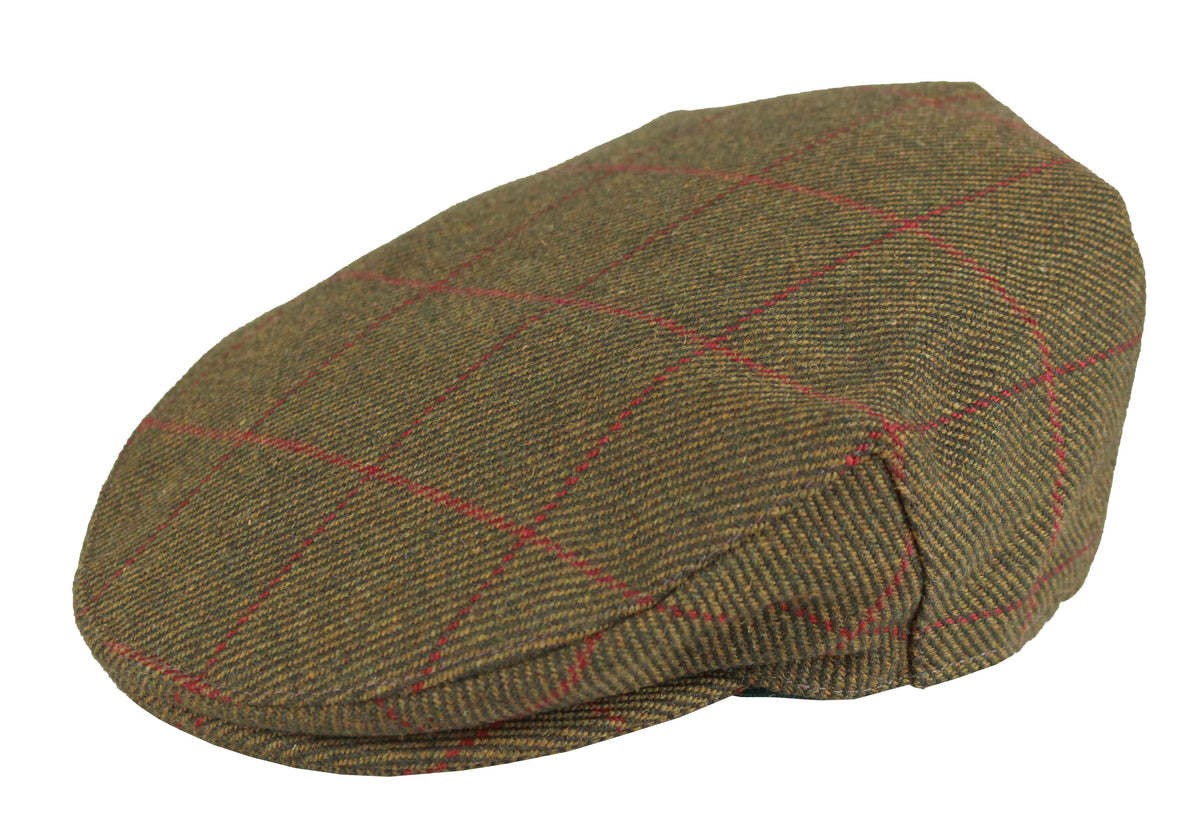HW32 Mix Wool Tweed Cap DARK GREEN (5907/51)