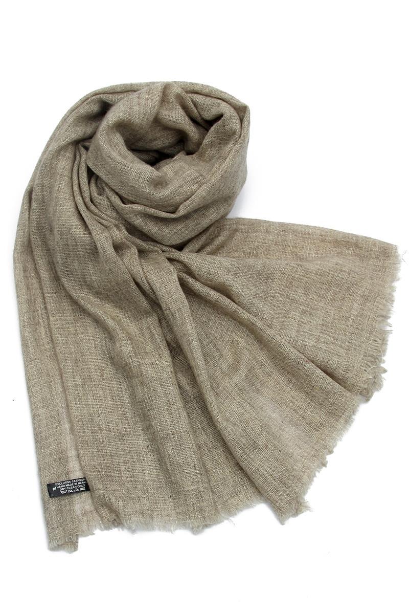 Coffee Practical Ready-To-Wear Bone Scarf Chiffon Plain 2506_14 main image 1