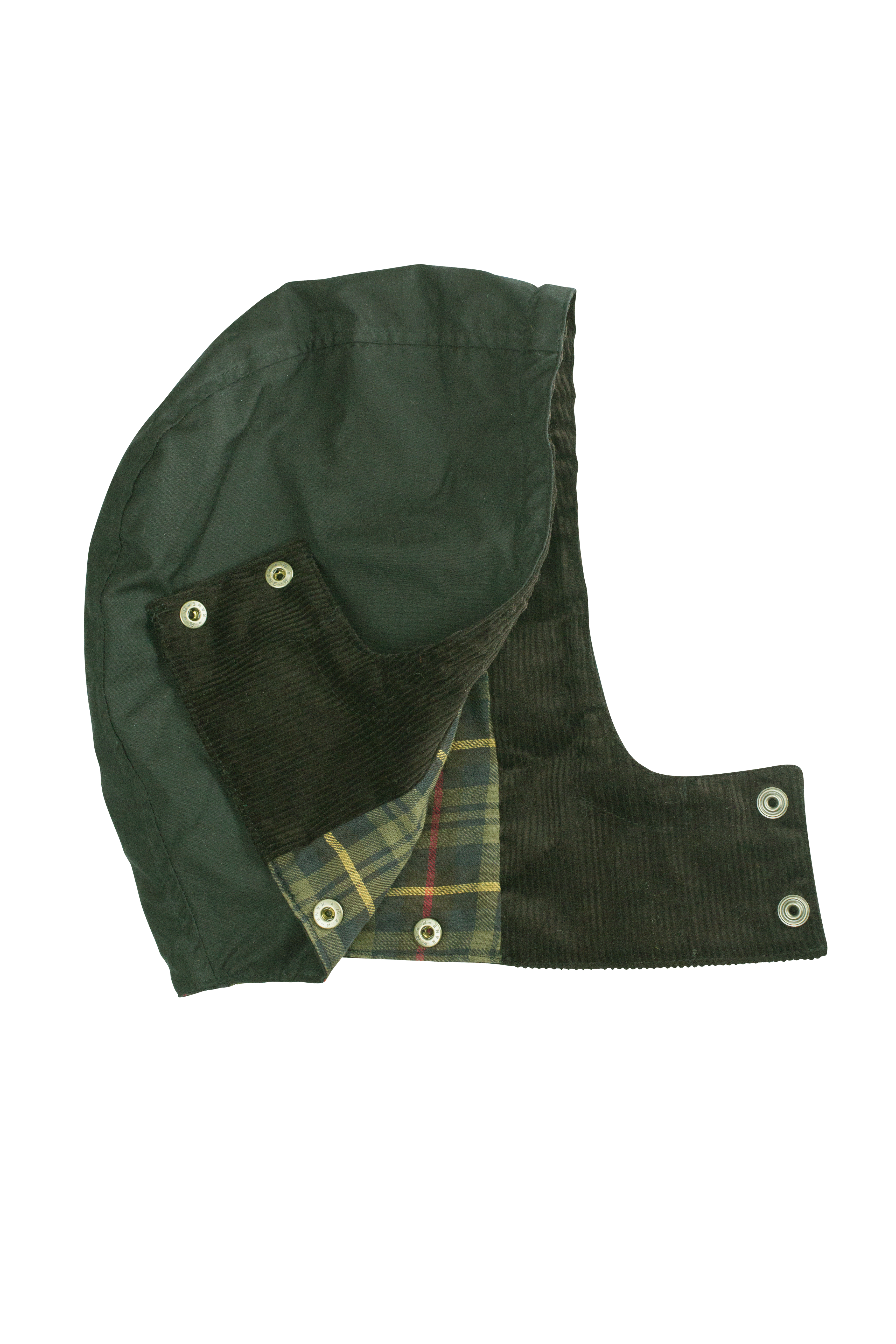 W02 - Women's Olivia Waxed Jacket - DARK OLIVE - Oxford Blue