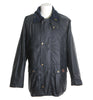 W10 - Burley Wax Jacket (Vented) - NAVY - Oxford Blue